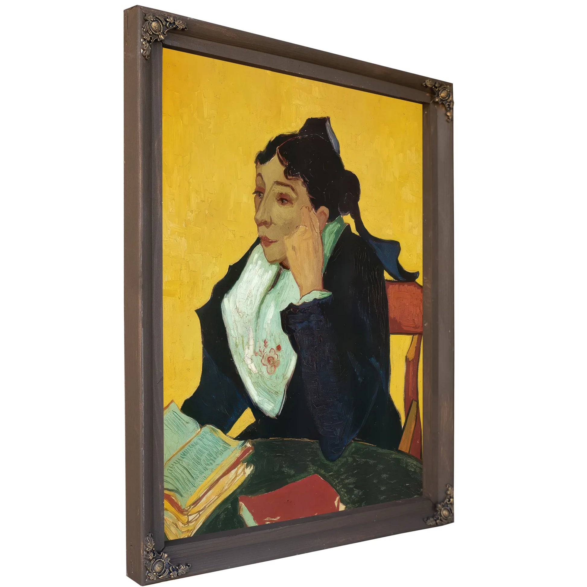 L'arlesienne Madame Ginoux With Books By Vincent Van Gogh Fine Art Print