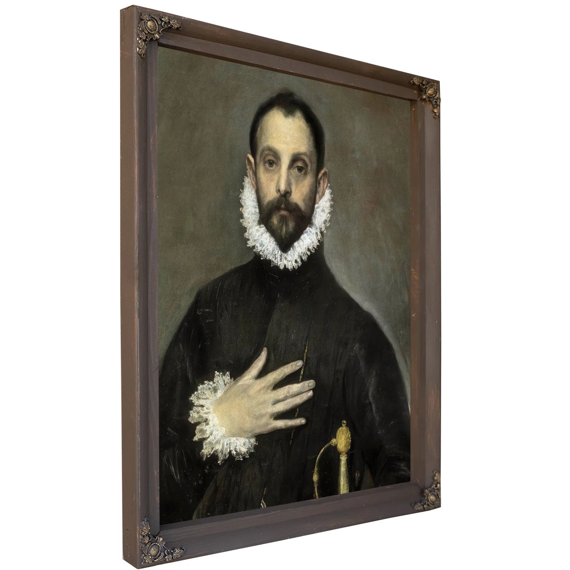 El Caballero De La Mano En El Pecho The Nobleman With His Hand On His Chest By El Greco Fine Art Print