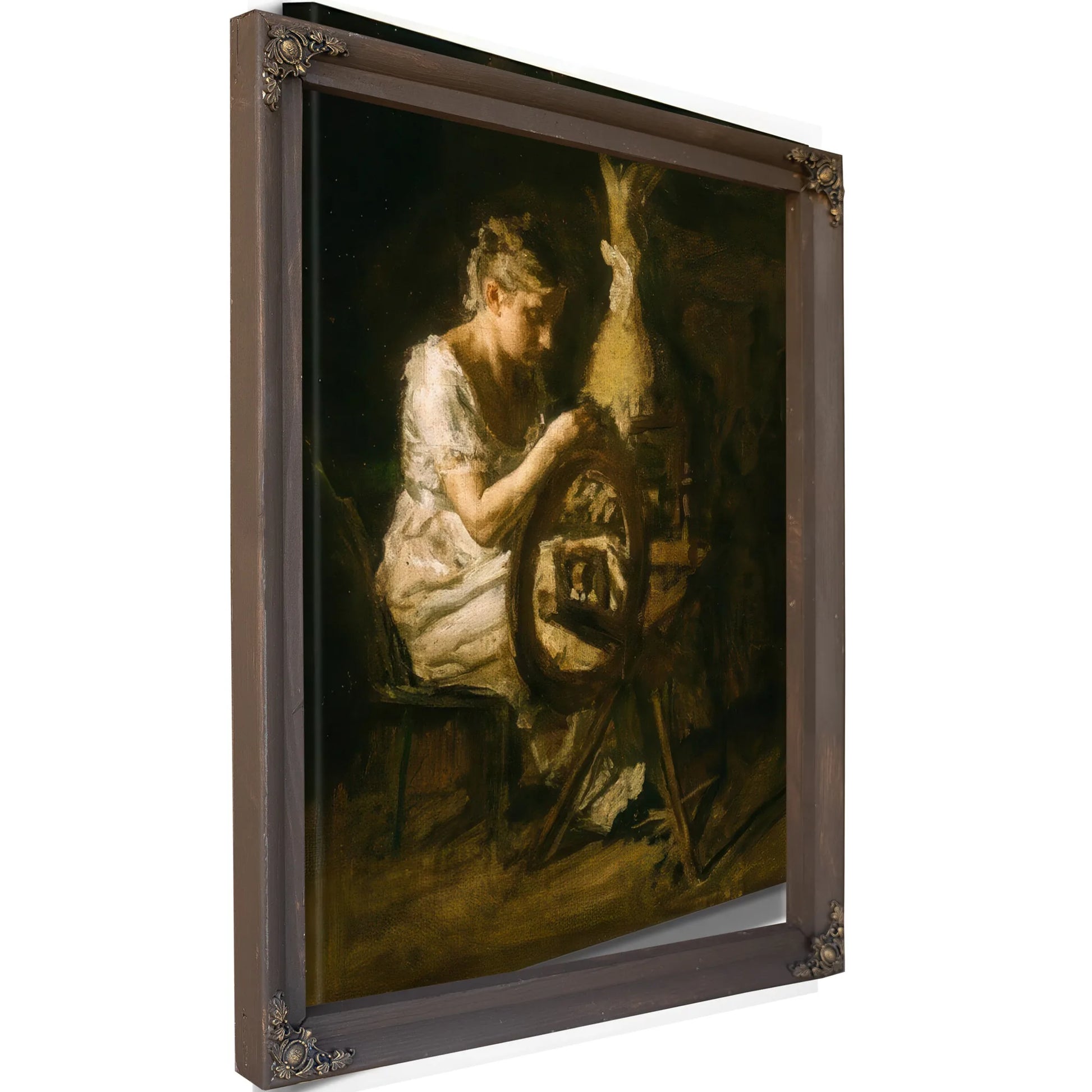 The Spinner By Thomas Eakins Fine Art Print