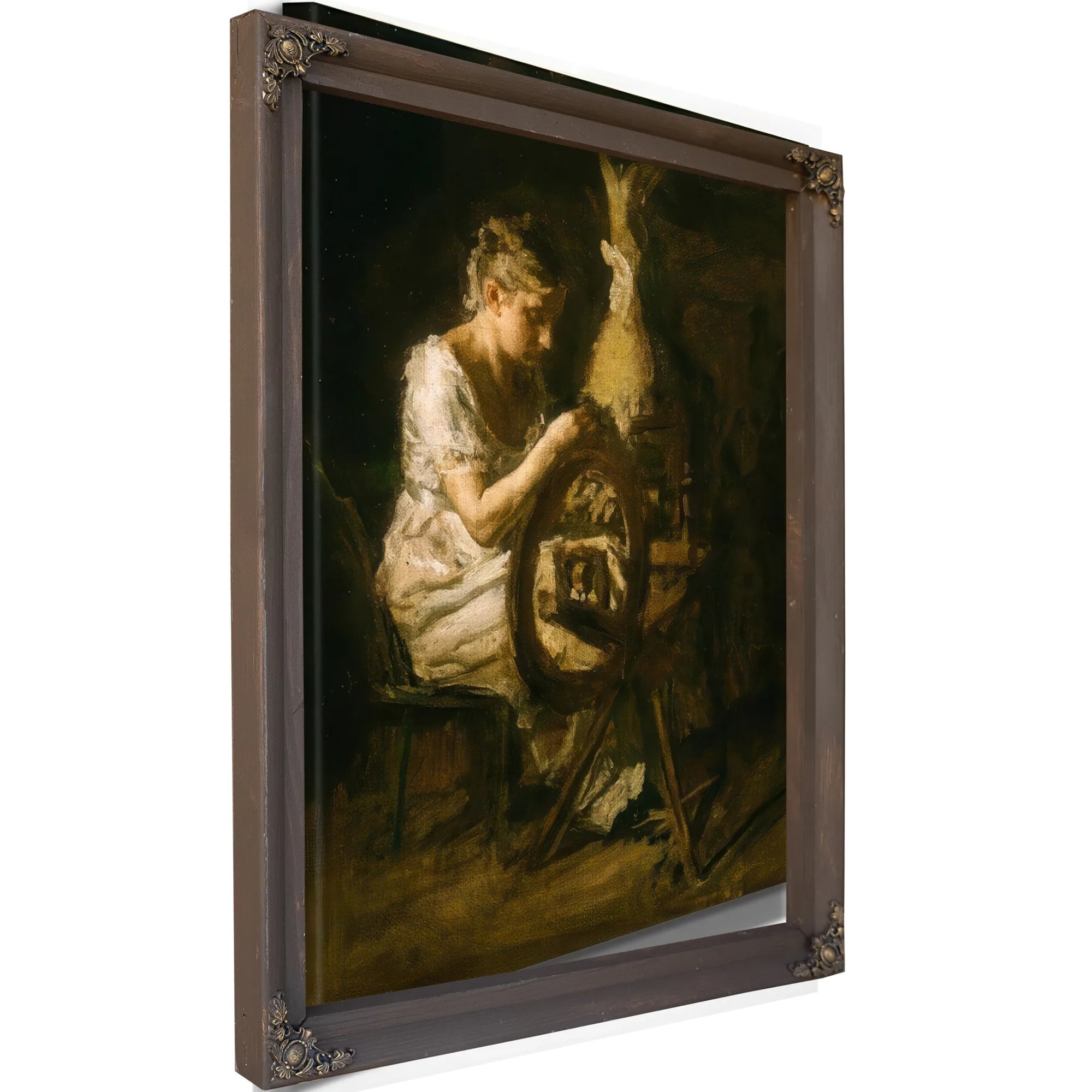 The Spinner By Thomas Eakins Fine Art Print