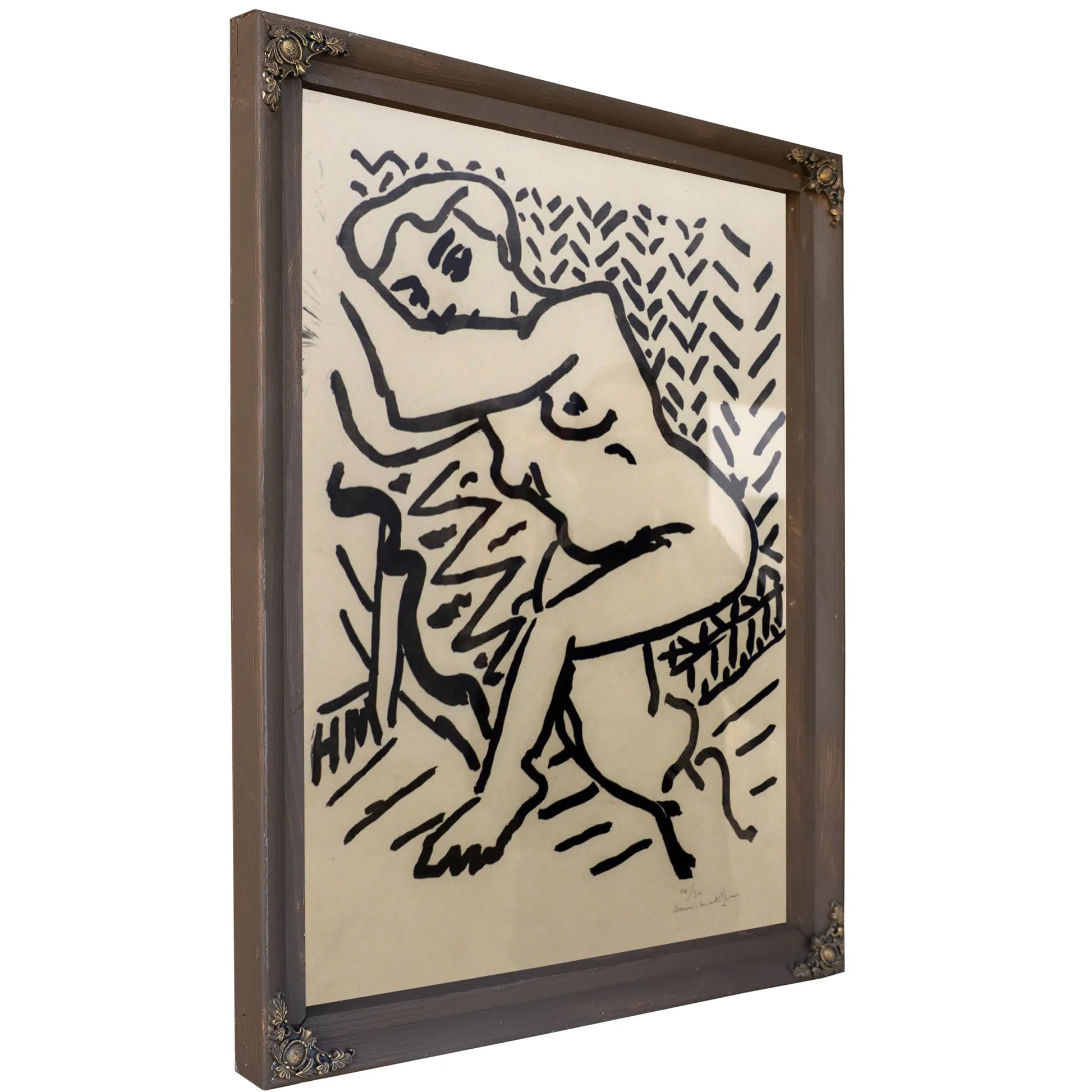 Reclining Nude With Louis Xiv Fireplace by Henri Matisse