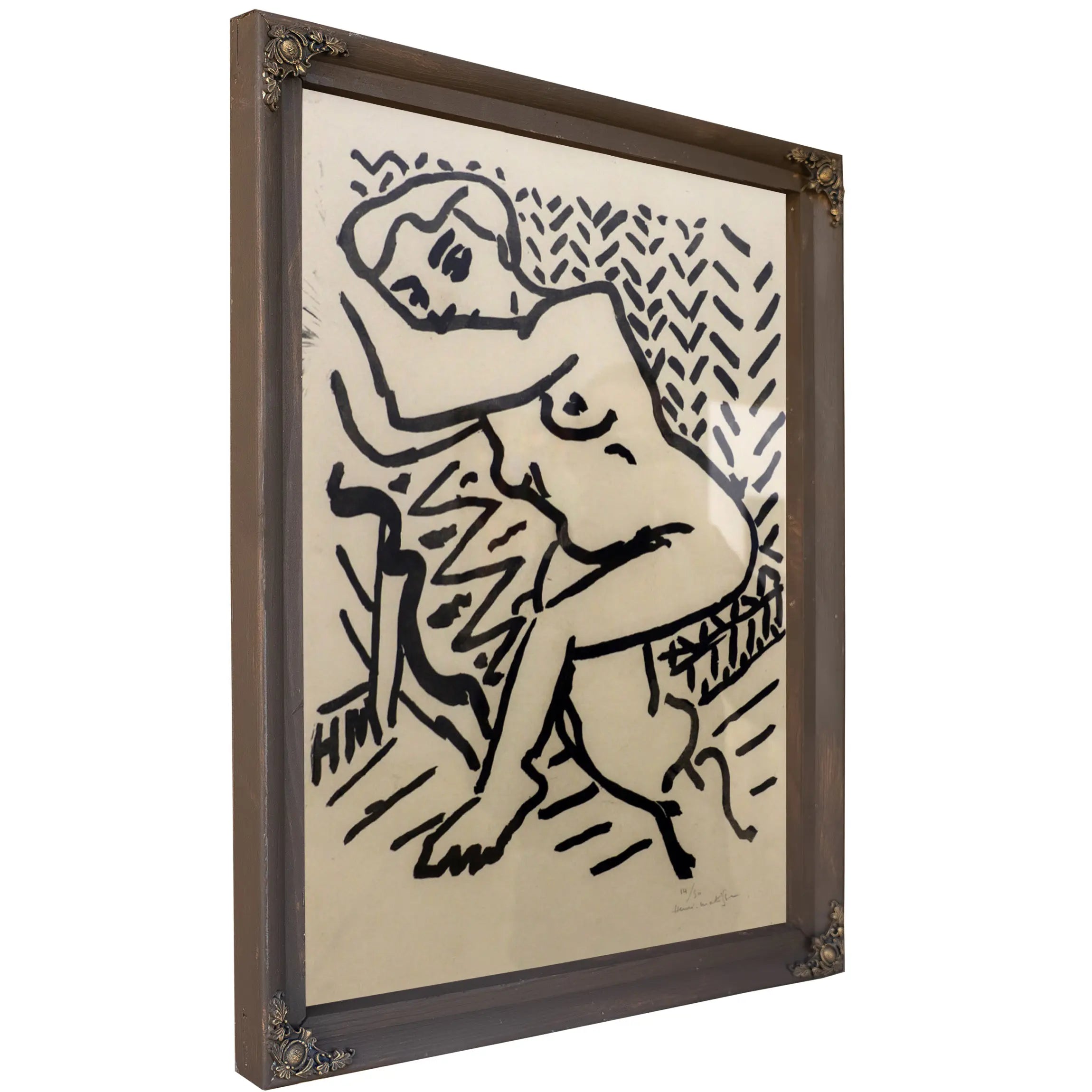 Reclining Nude With Louis Xiv Fireplace by Henri Matisse
