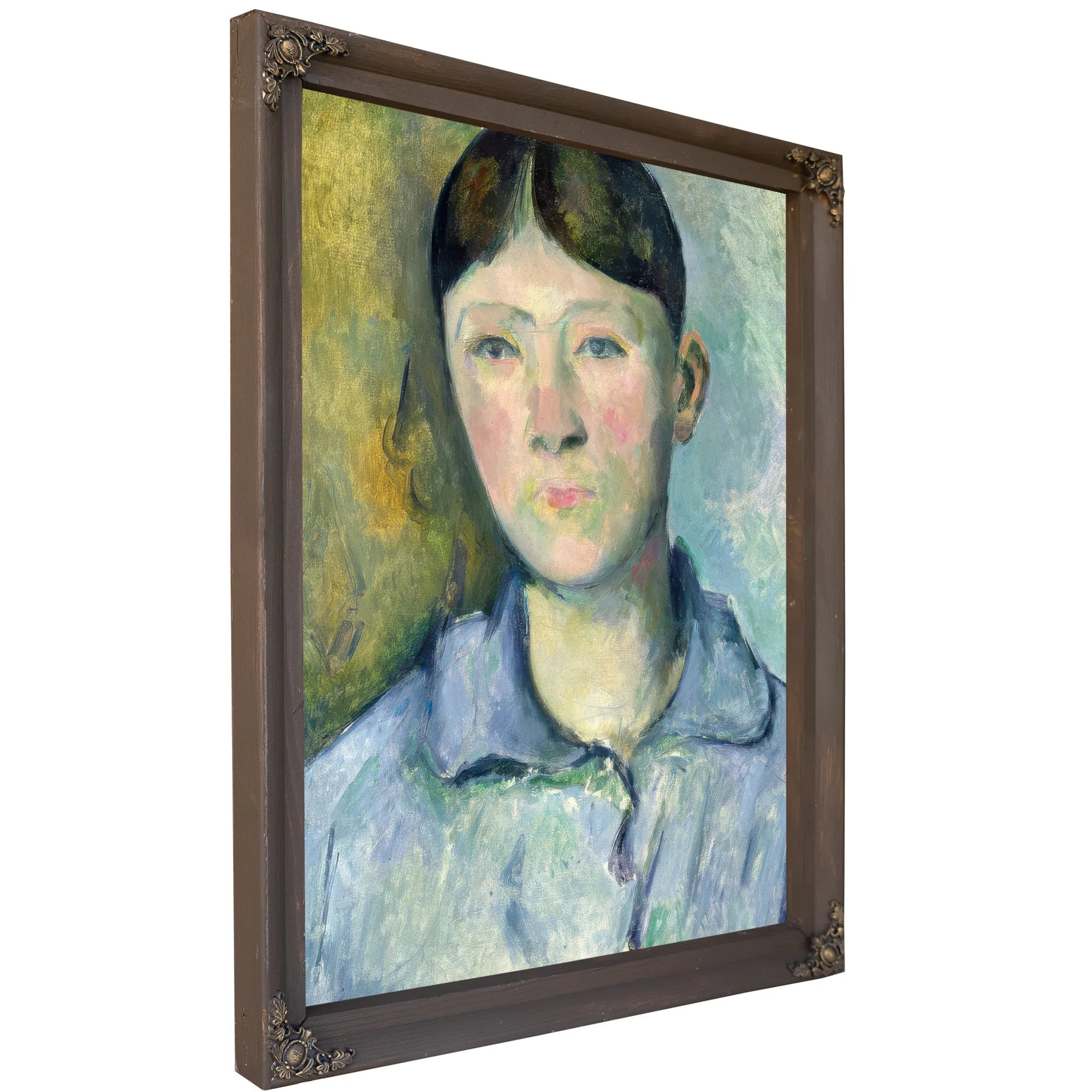 Portrait Of Madame Cezanne By Paul Cezanne Fine Art Print