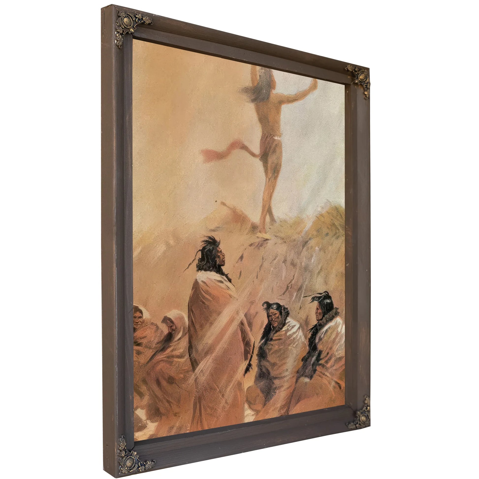 The Fire Eater Raised His Arms Heavenward By Frederic Remington Fine Art Print