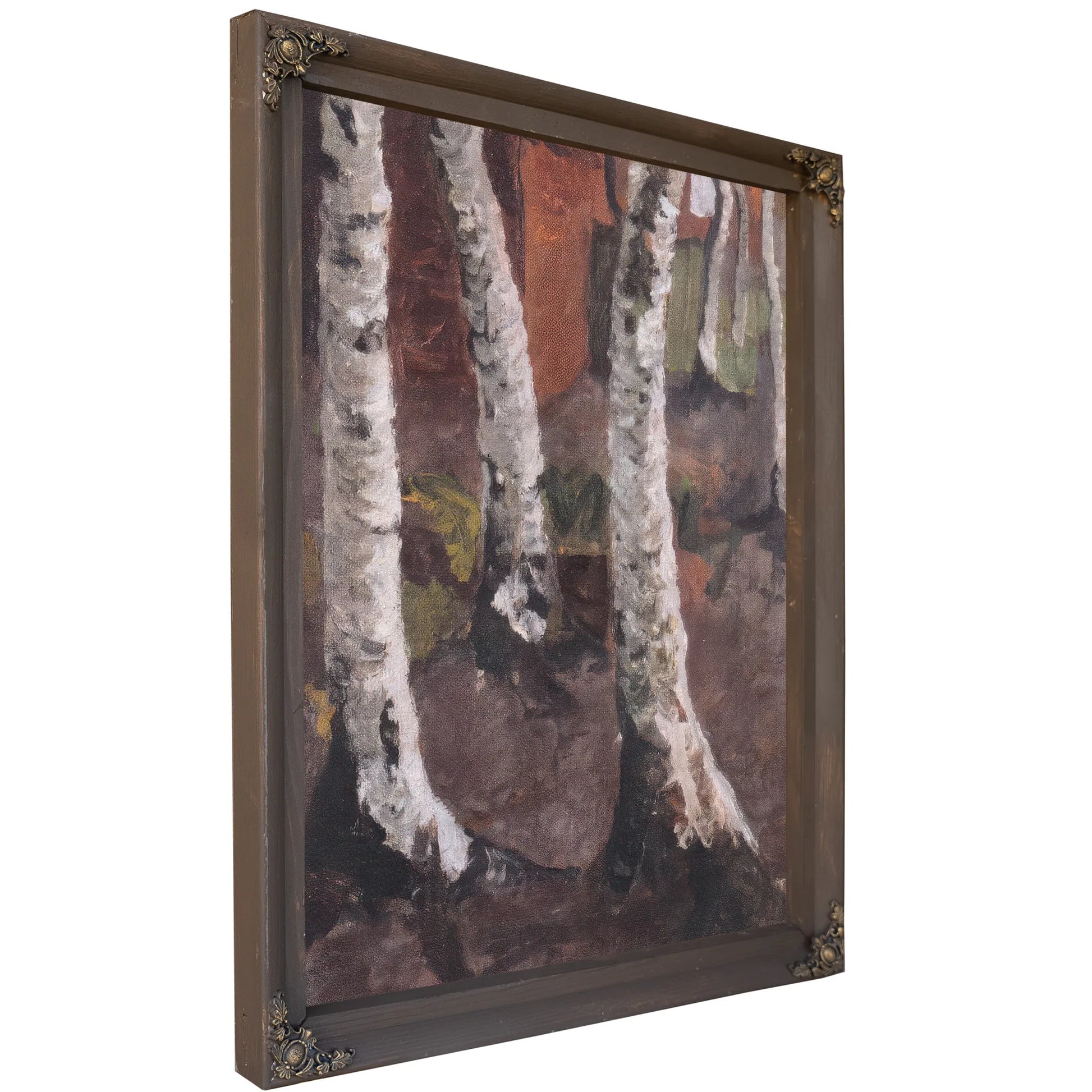 Birch Trunks Against A Red Farm By Paula Modersohn Becker Fine Art Print