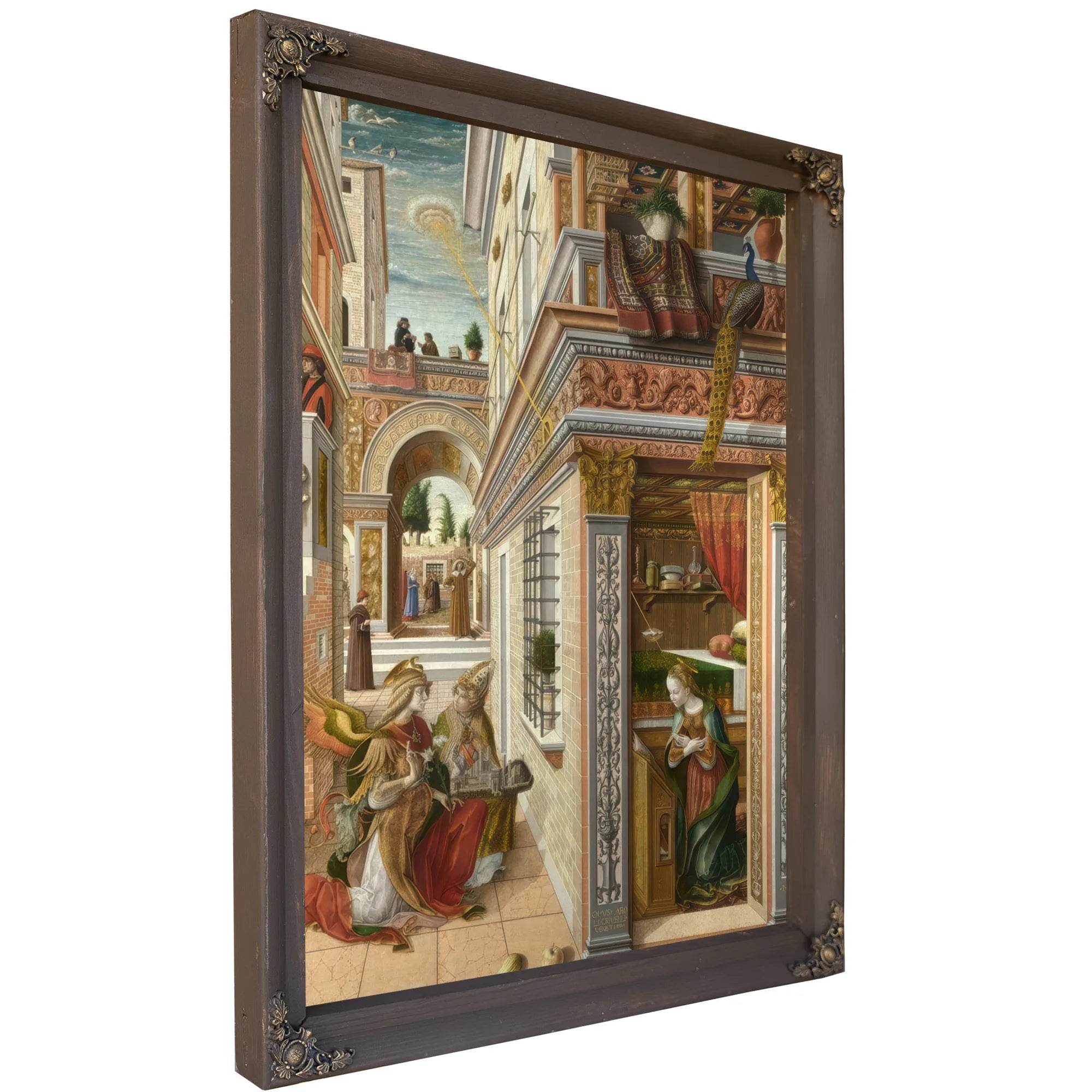 The Annunciation With St Emidius 1486 By Carlo Crivelli Fine Art Print