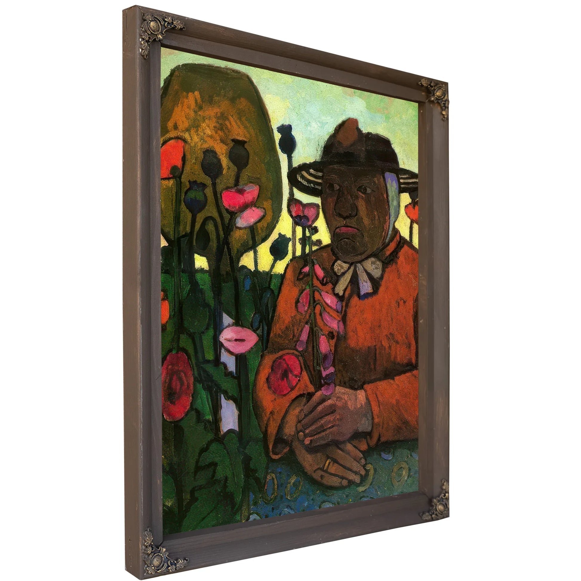 Old Peasant Woman In The Garden By Paula Modersohn Becker Fine Art Print