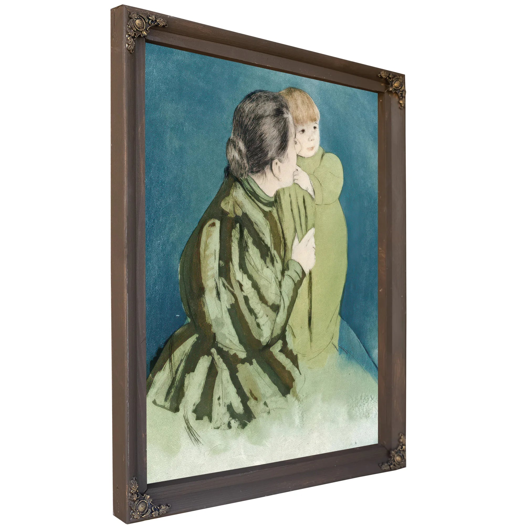 Peasant Mother And Child By Mary Cassatt Fine Art Print