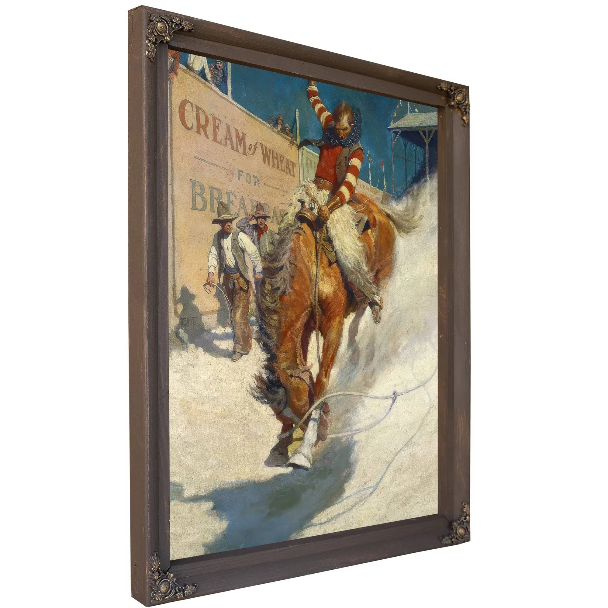 Bronco Buster By NC Wyeth Fine Art Print