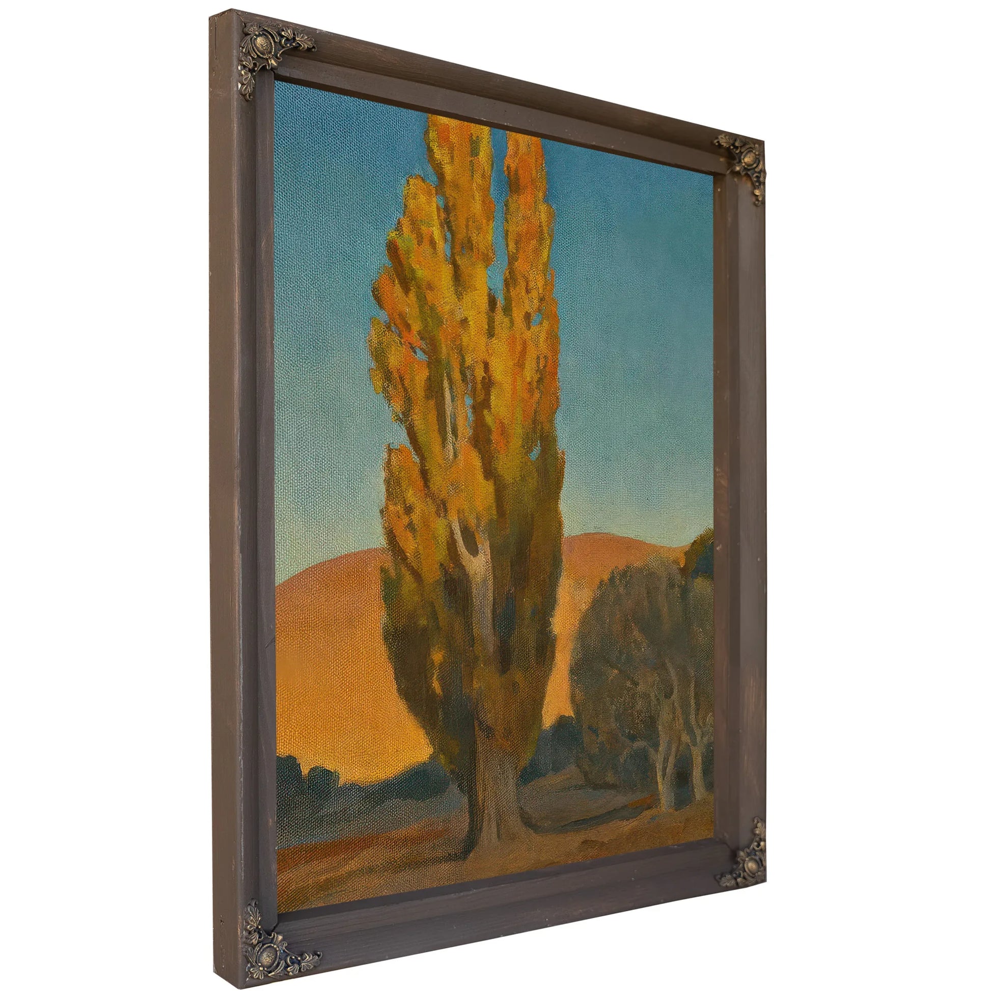 Shifting Light On A Poplar By Maynard Dixon Fine Art Print