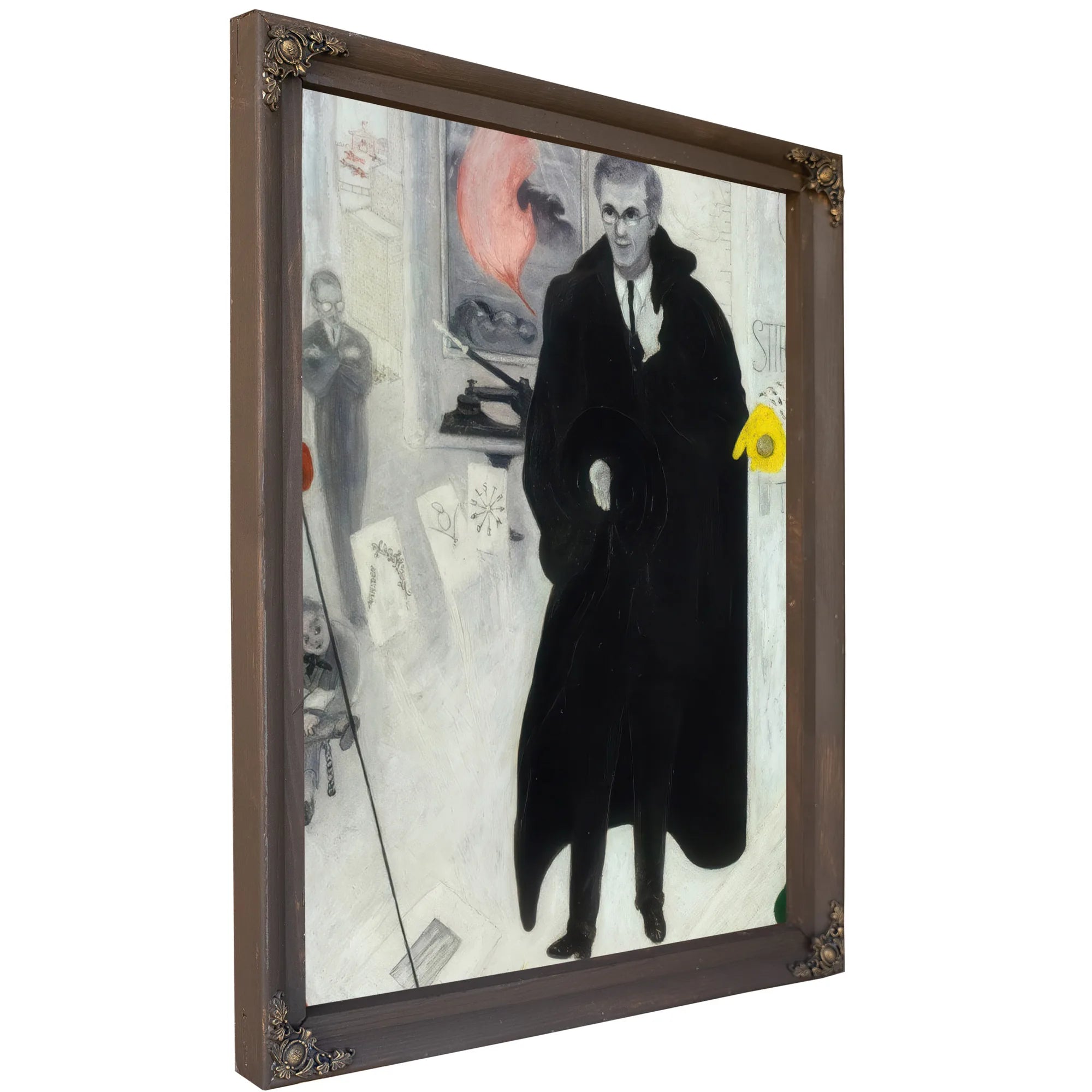 Portrait Of Alfred Stieglitz By Florine Stettheimer Fine Art Print