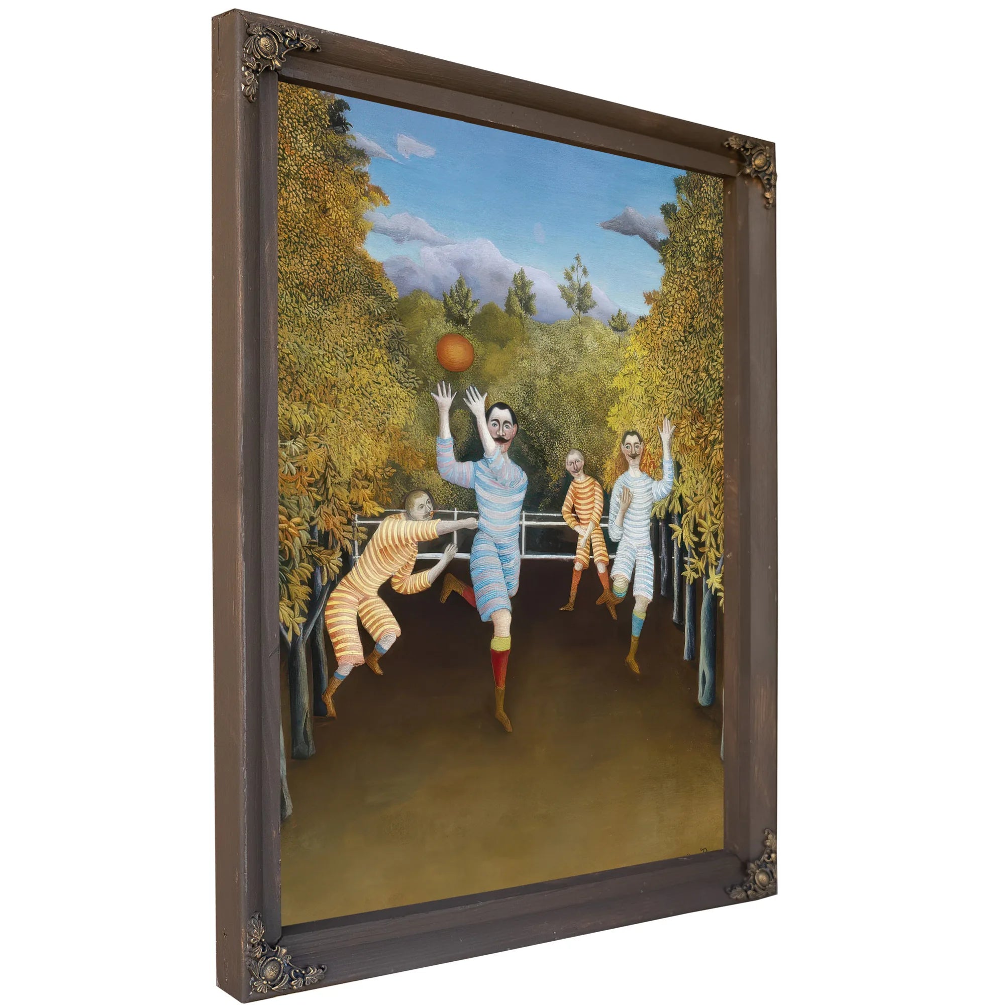 The Football Players By Henri Julien Felix Rousseau Fine Art Print