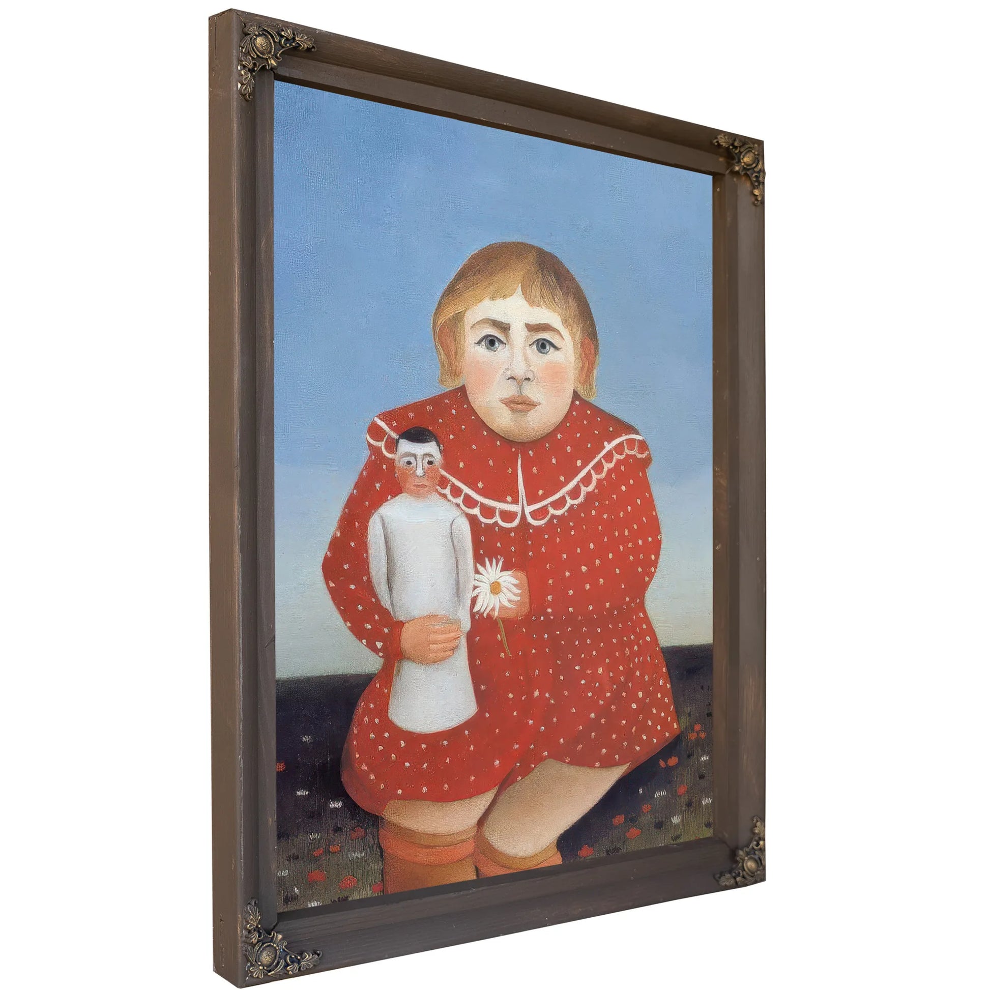 Portrait Of A Child About 1905 By Henri Rousseau Fine Art Print