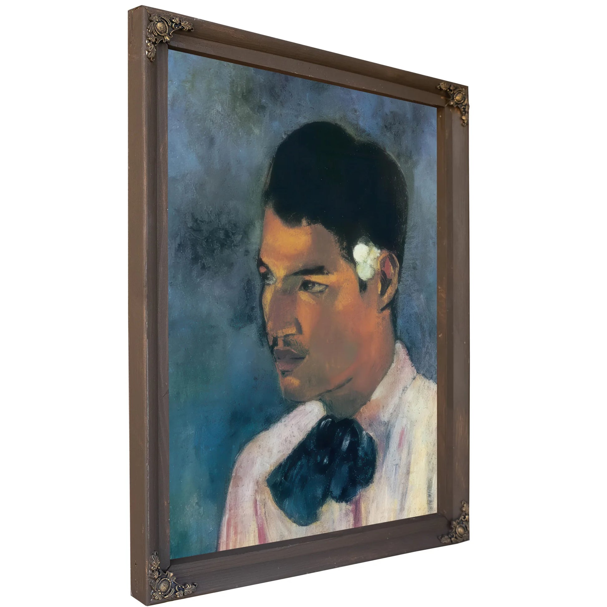 Young Tahitian Man ( Young Man With A Flower) By Paul Gauguin Fine Art Print