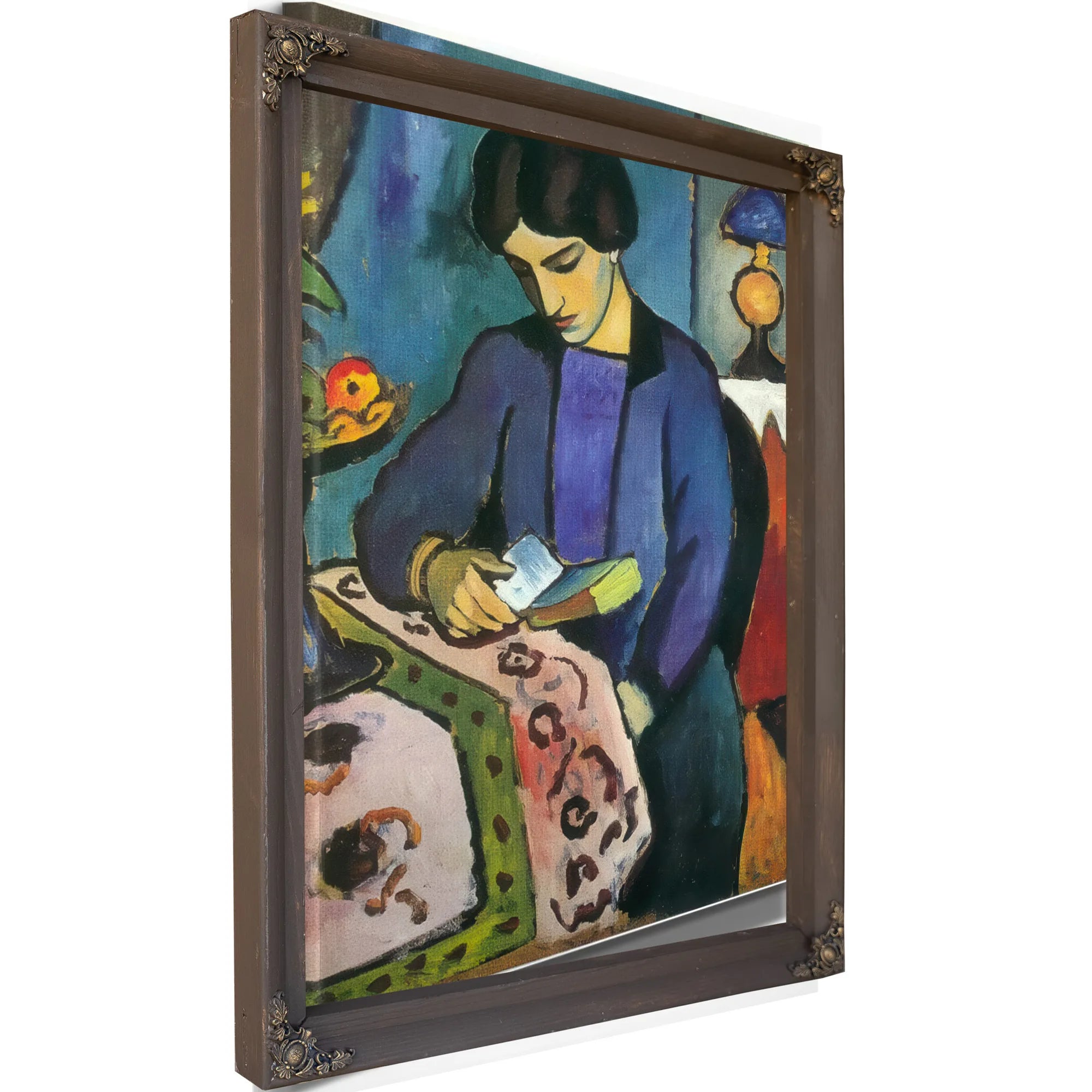 The Painters Wife By August Macke Fine Art Print