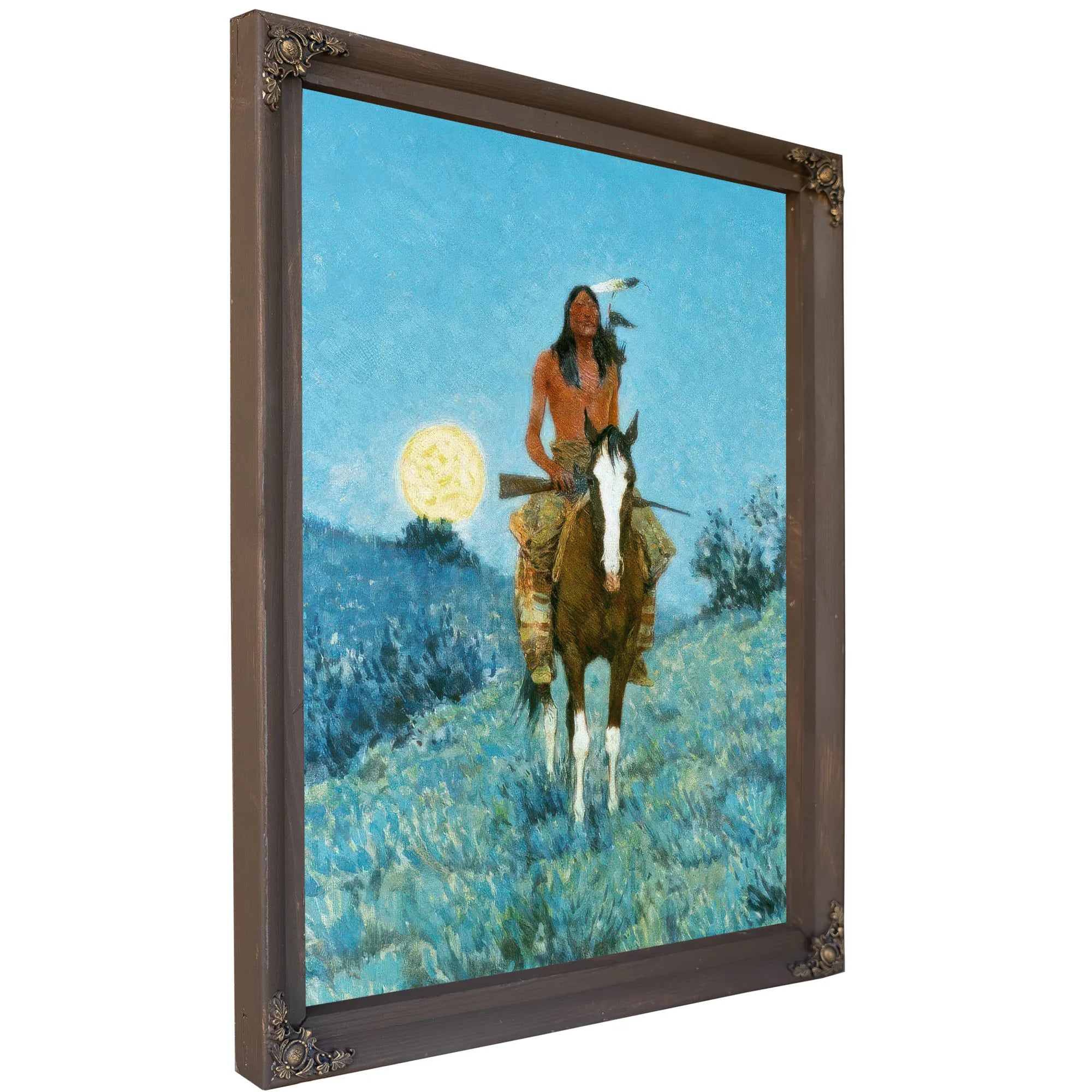 The Outlier By Frederic Remington Fine Art Print