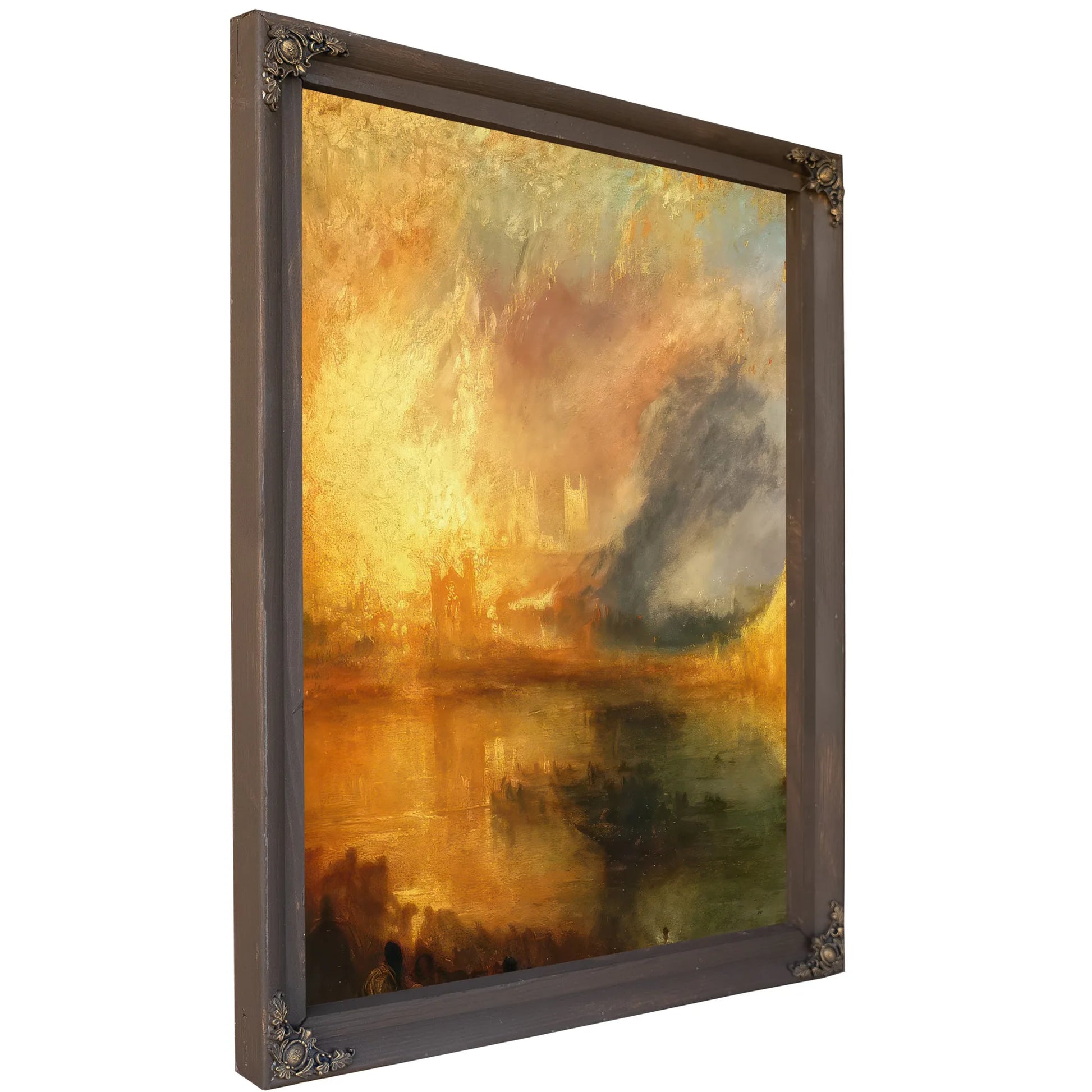 Detail From The Burning Of The Houses Of Lords And Commons 16Th Of October By Jwm Turner Fine Art Print