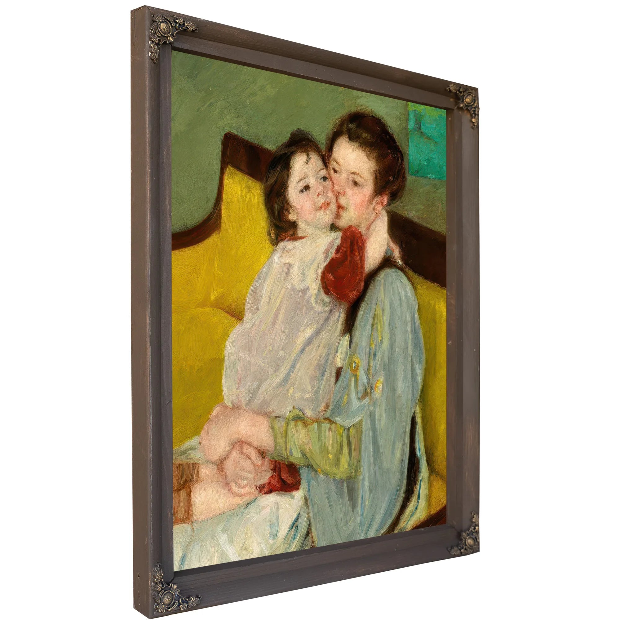 Maternal Caress (Caresse Maternelle) By Mary Cassatt Fine Art Print