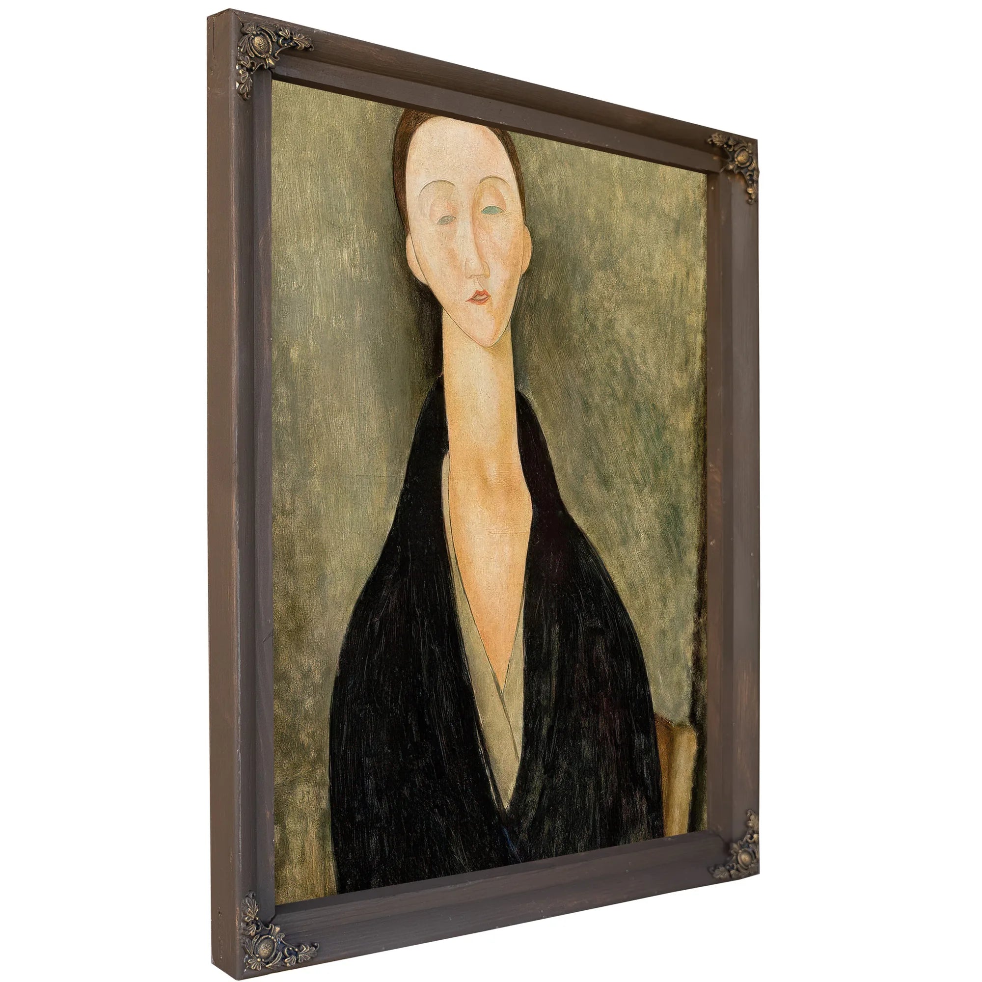 Portrait Of Lunia Czechowskab By Amedeo Modigliani Fine Art Print