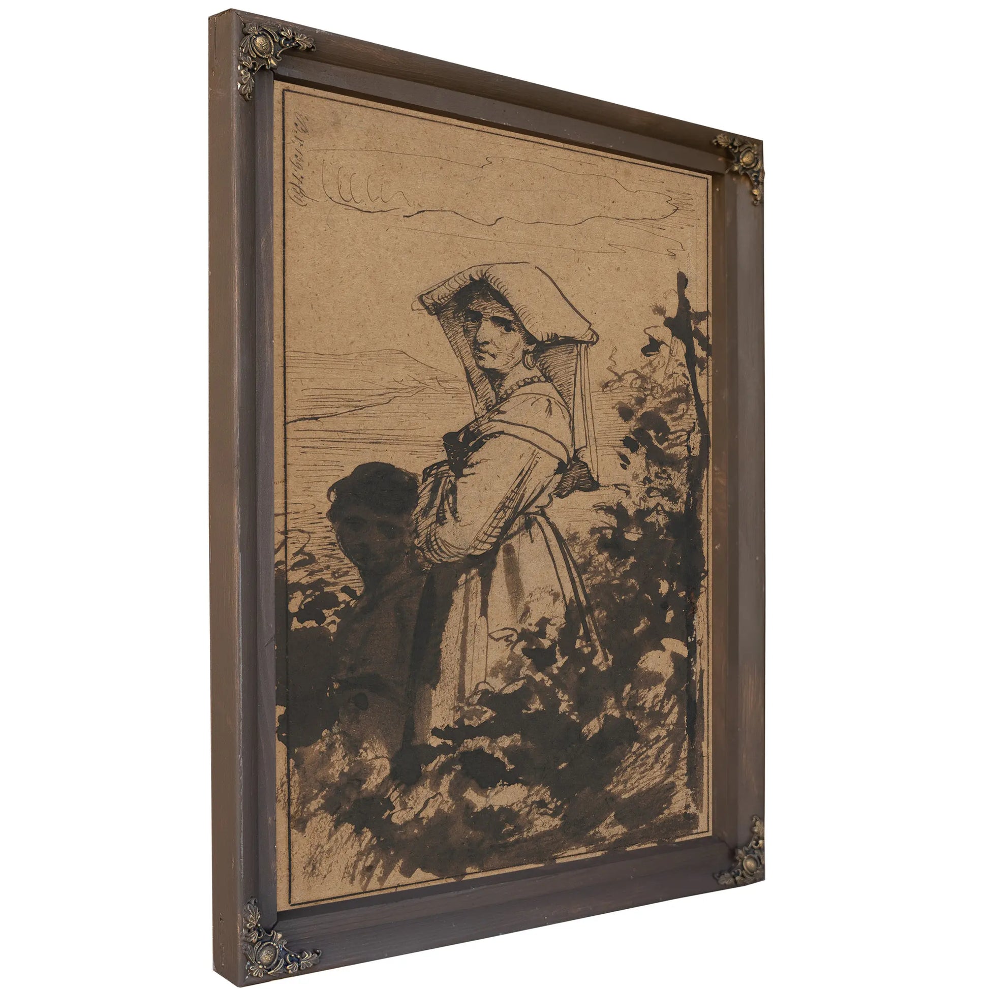 Standing Woman And Child by Carl Bloch