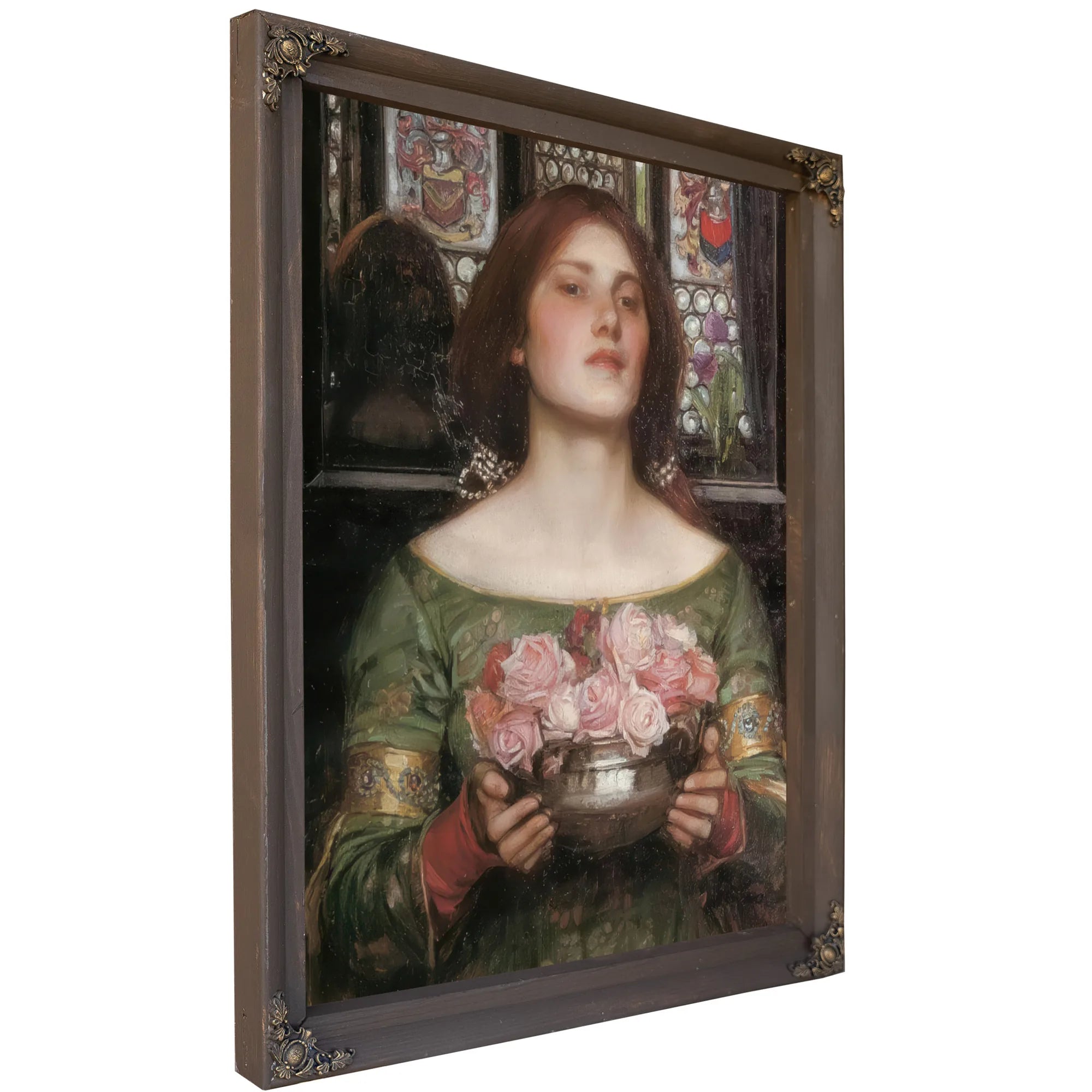 Gather Ye Rosebuds While Ye May By John Waterhouse Fine Art Print