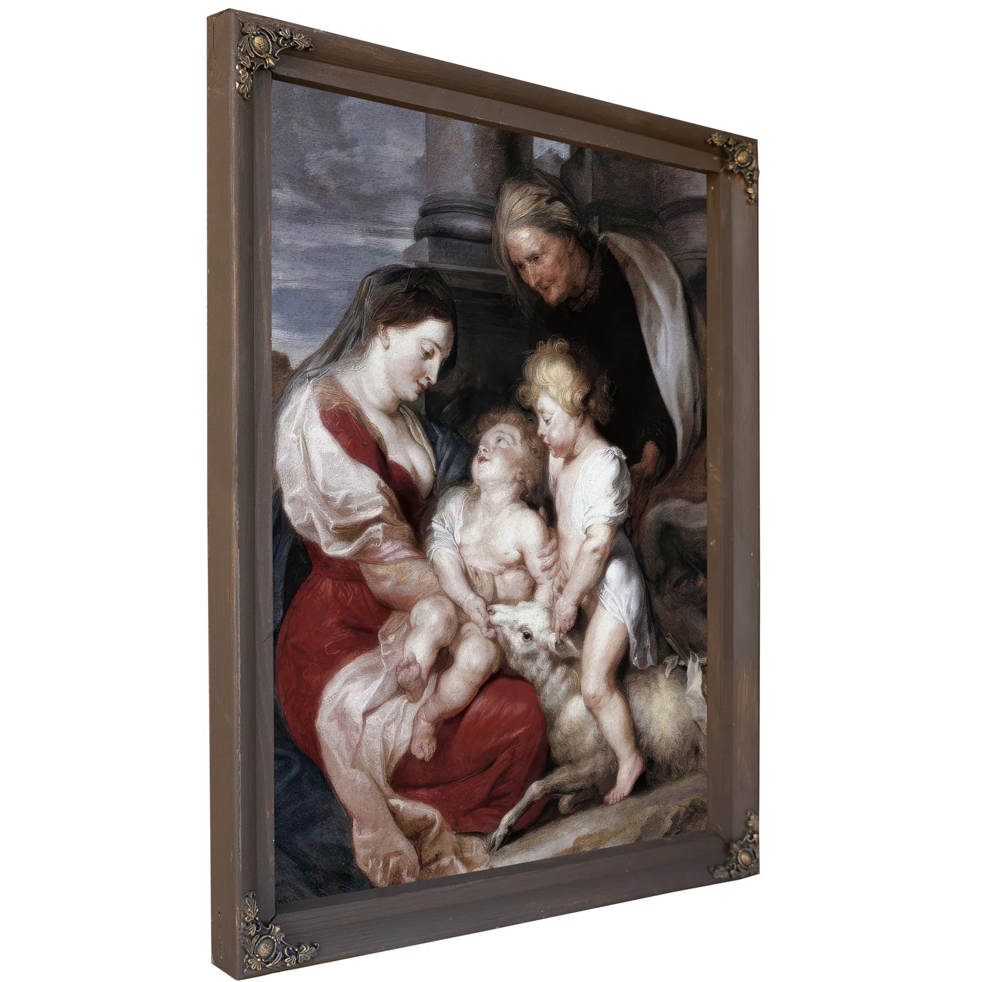 La Mare De Deu I El Nen Amb Santa Isabel I Sant Joanet Cap A 1618 2 By Peter Paul Rubens Fine Art Print