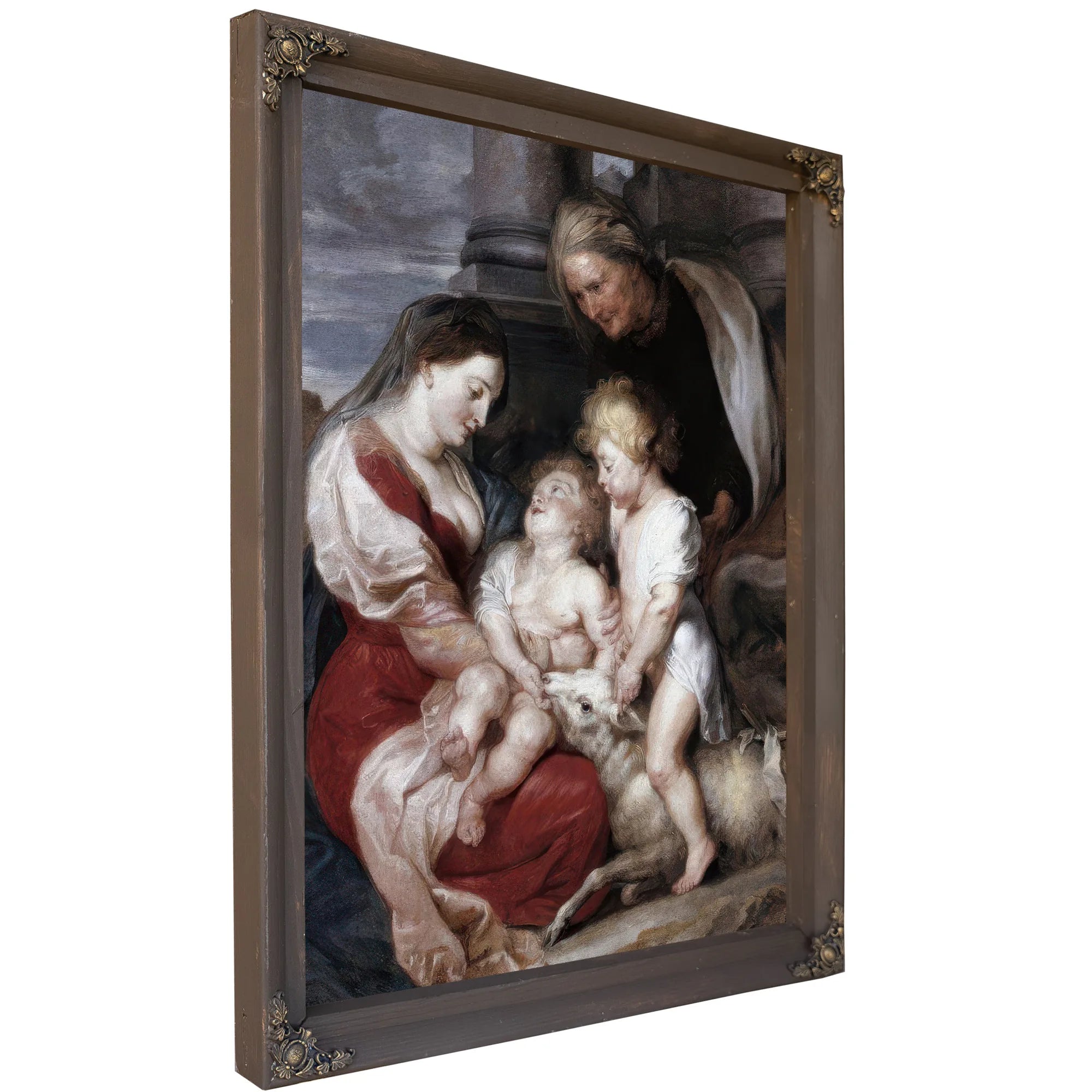 La Mare De Deu I El Nen Amb Santa Isabel I Sant Joanet Cap A 1618 2 By Peter Paul Rubens Fine Art Print