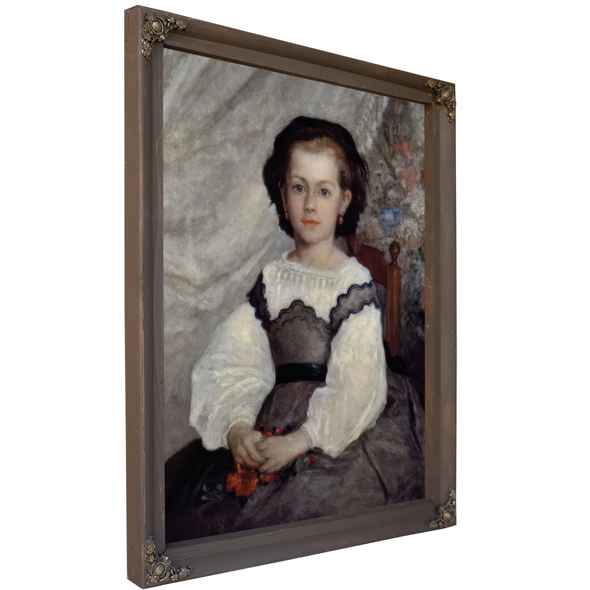 Portrait Of Mademoiselle Romaine Lacaux By Pierre Auguste Renoir Fine Art Print