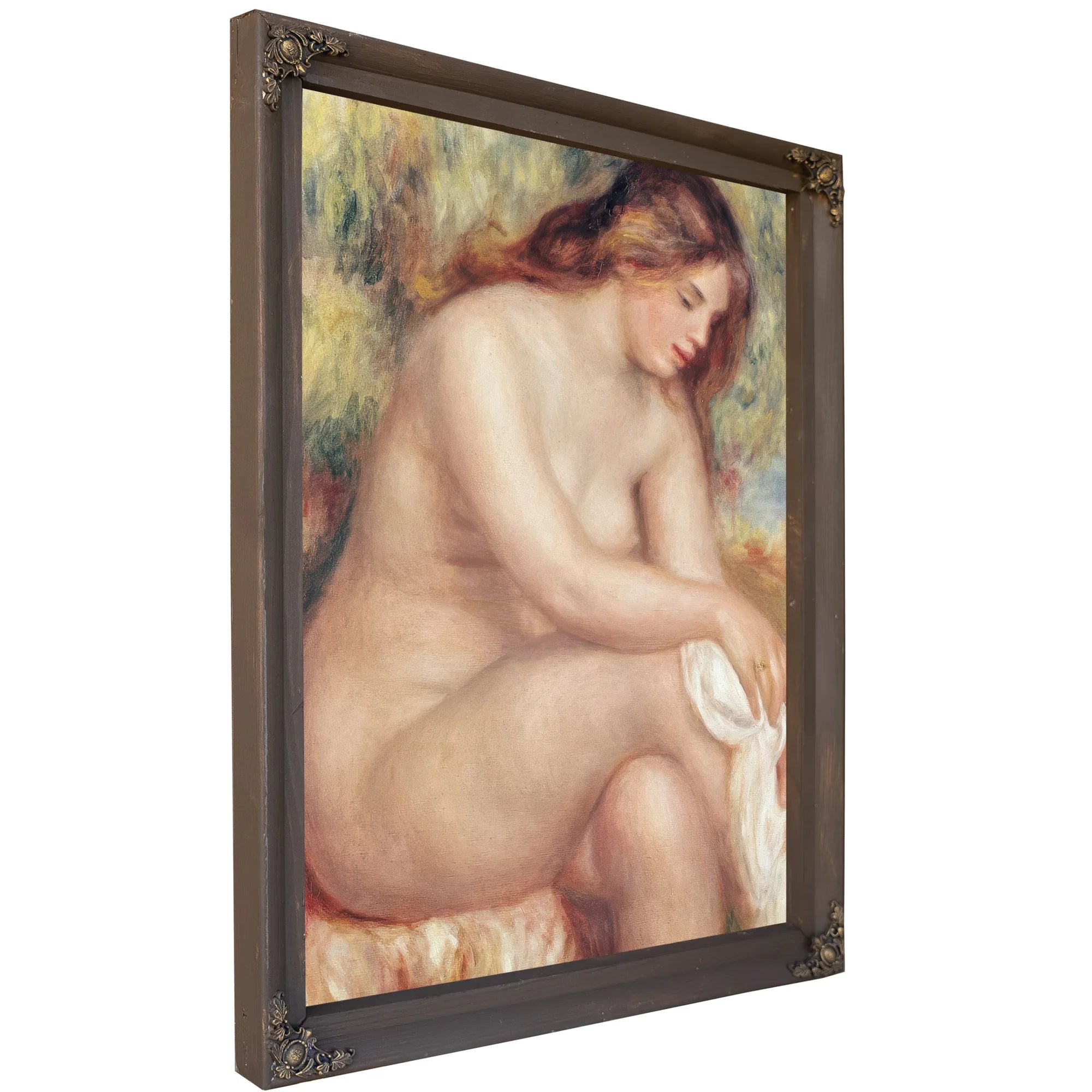 Bather Drying Herself By Pierre Auguste Renoir Fine Art Print