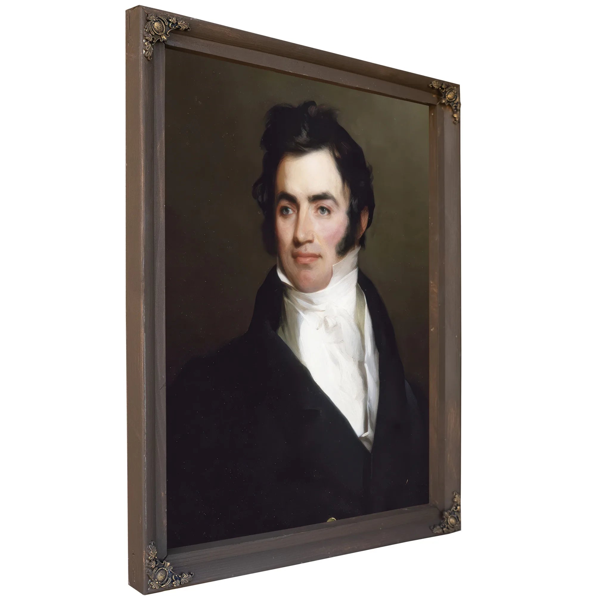 Portrait Of Benjamin Tevis By Thomas Sully Fine Art Print