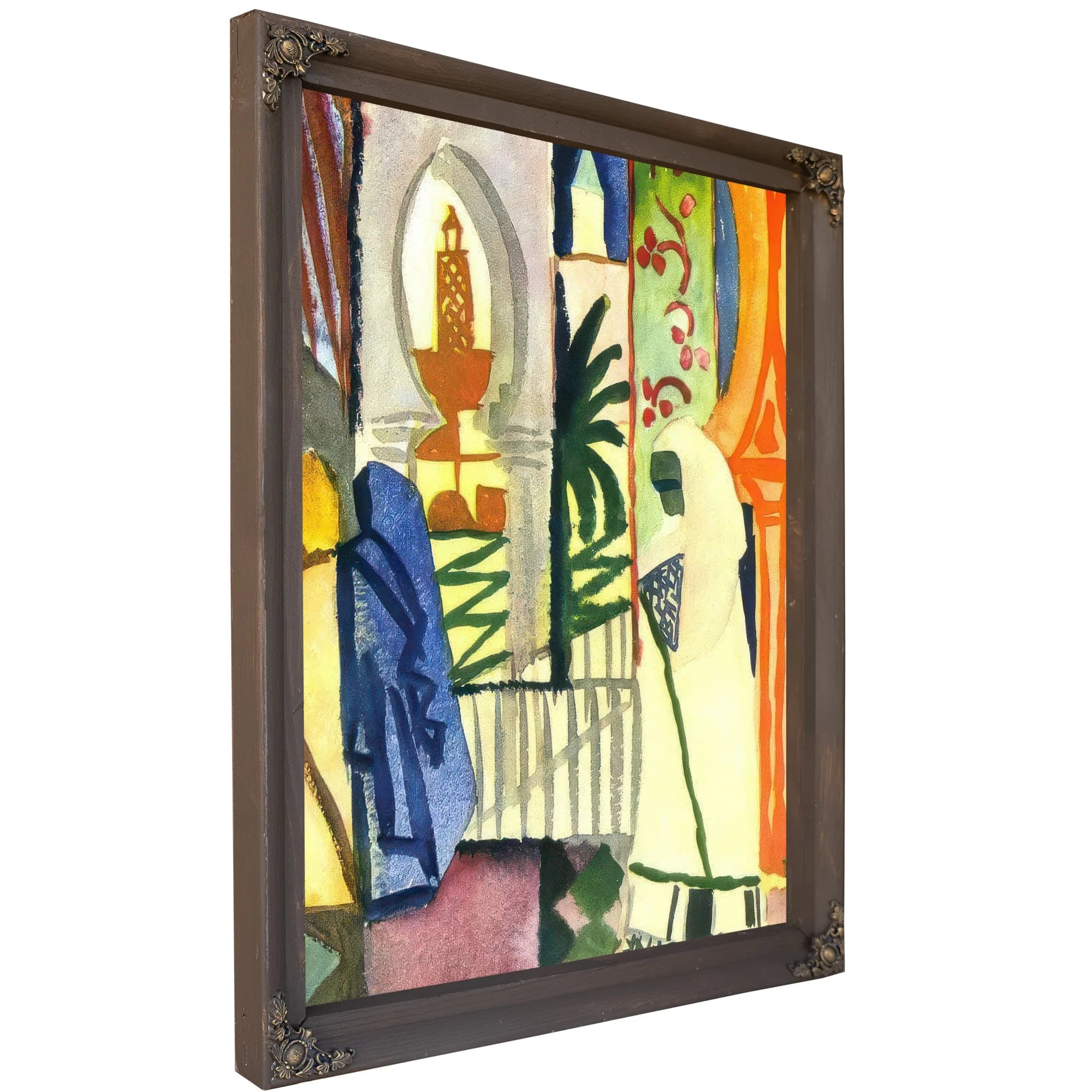 Inside The Mosque By August Macke Fine Art Print