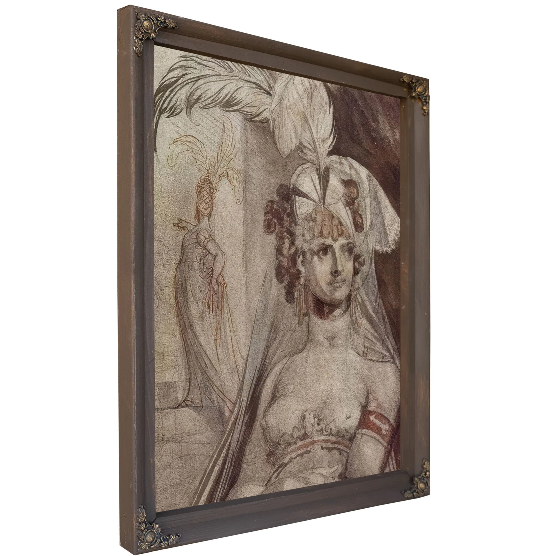 Courtesan With Plume And Veil By Henry Fuseli Fine Art Print