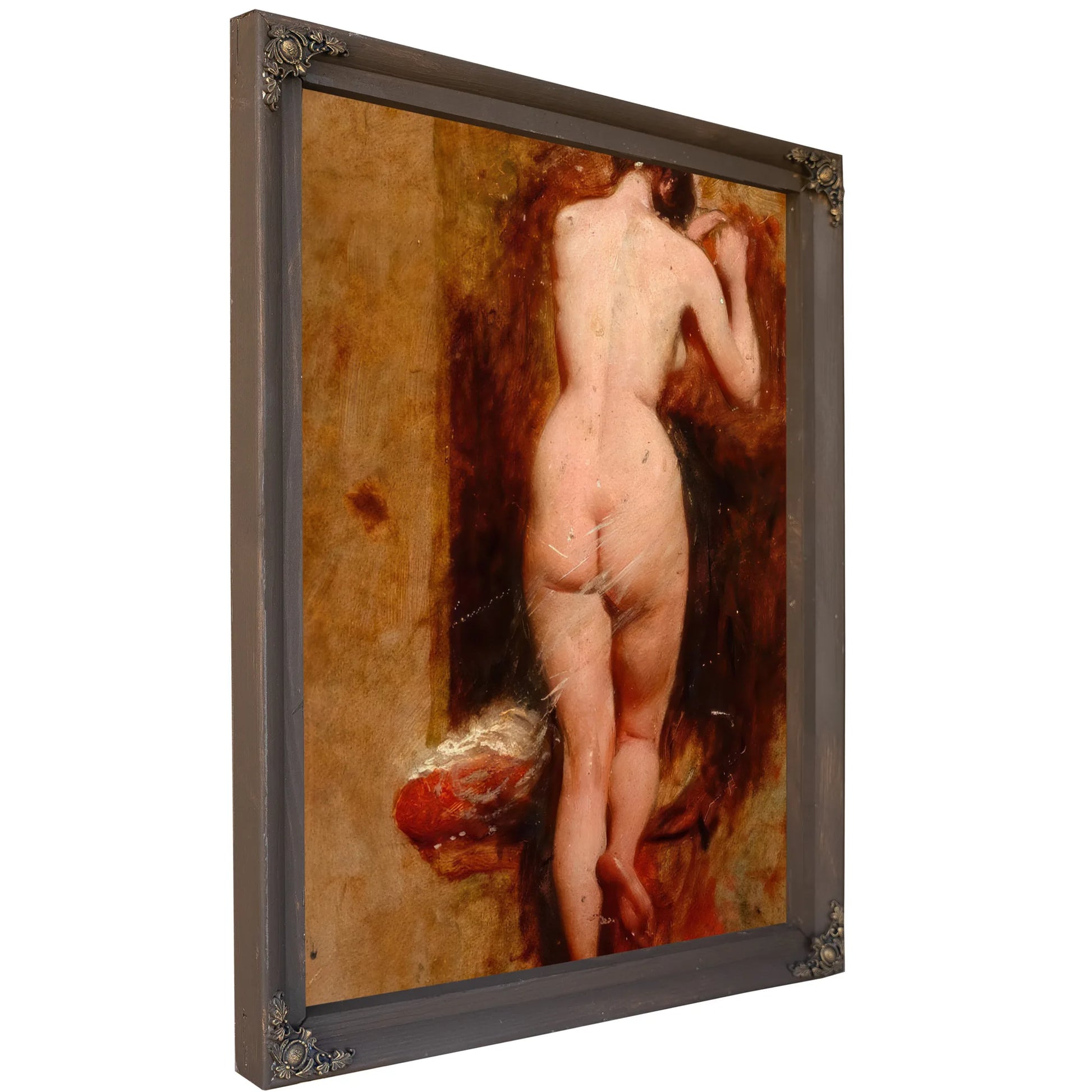 Standing Female Nude, Back View By William Etty Fine Art Print