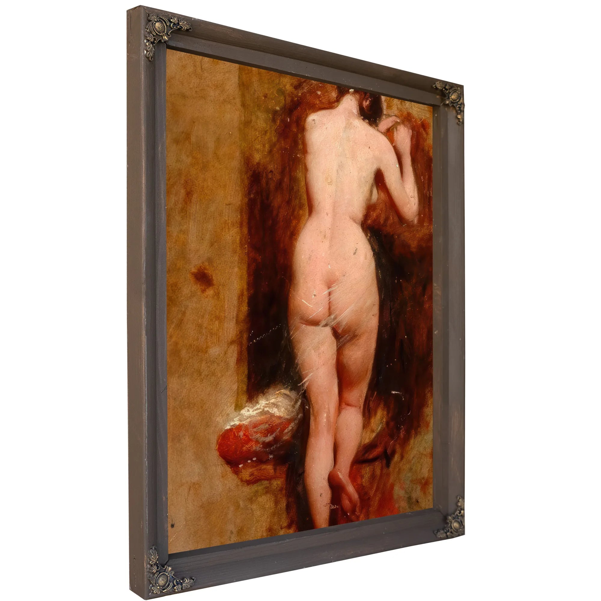 Standing Female Nude, Back View By William Etty Fine Art Print