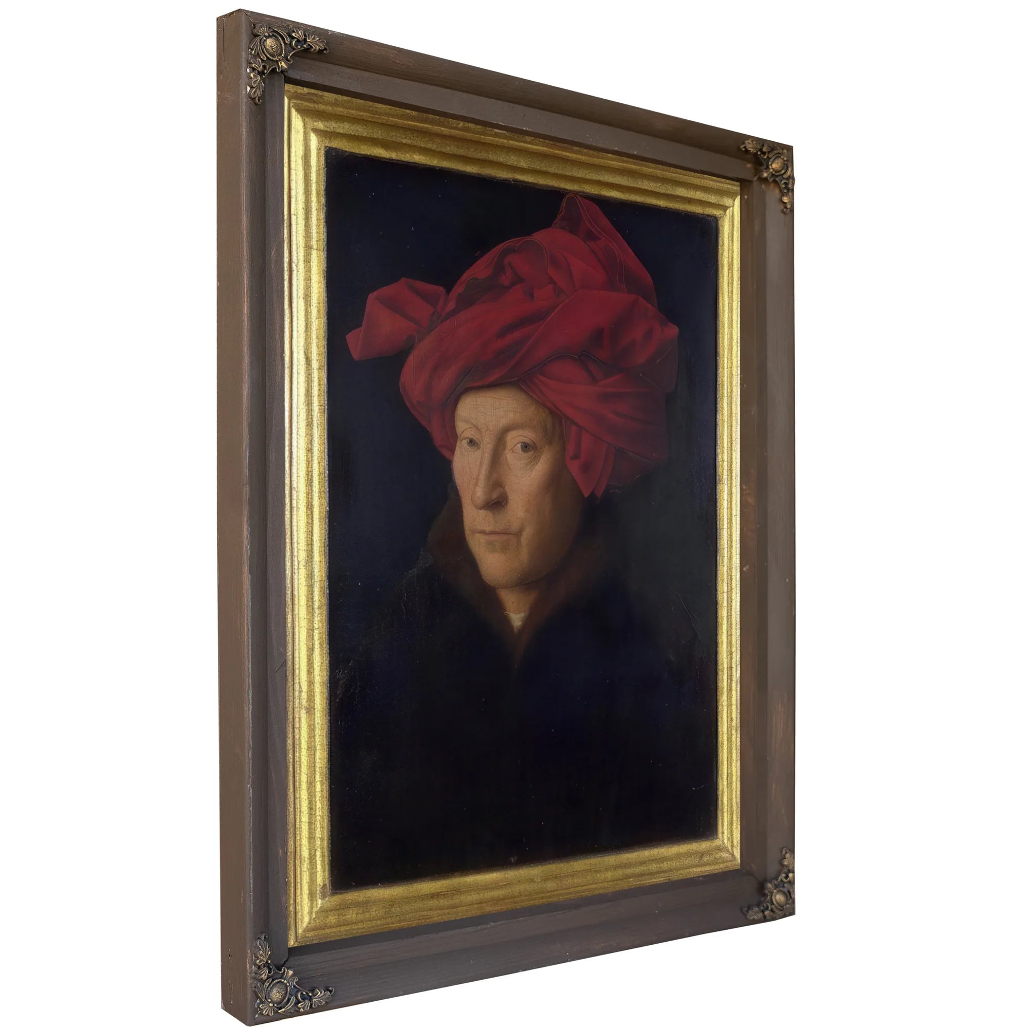 Man In A Red Turban (Formerly Self Portrait) By Jan Van Eyck Fine Art Print
