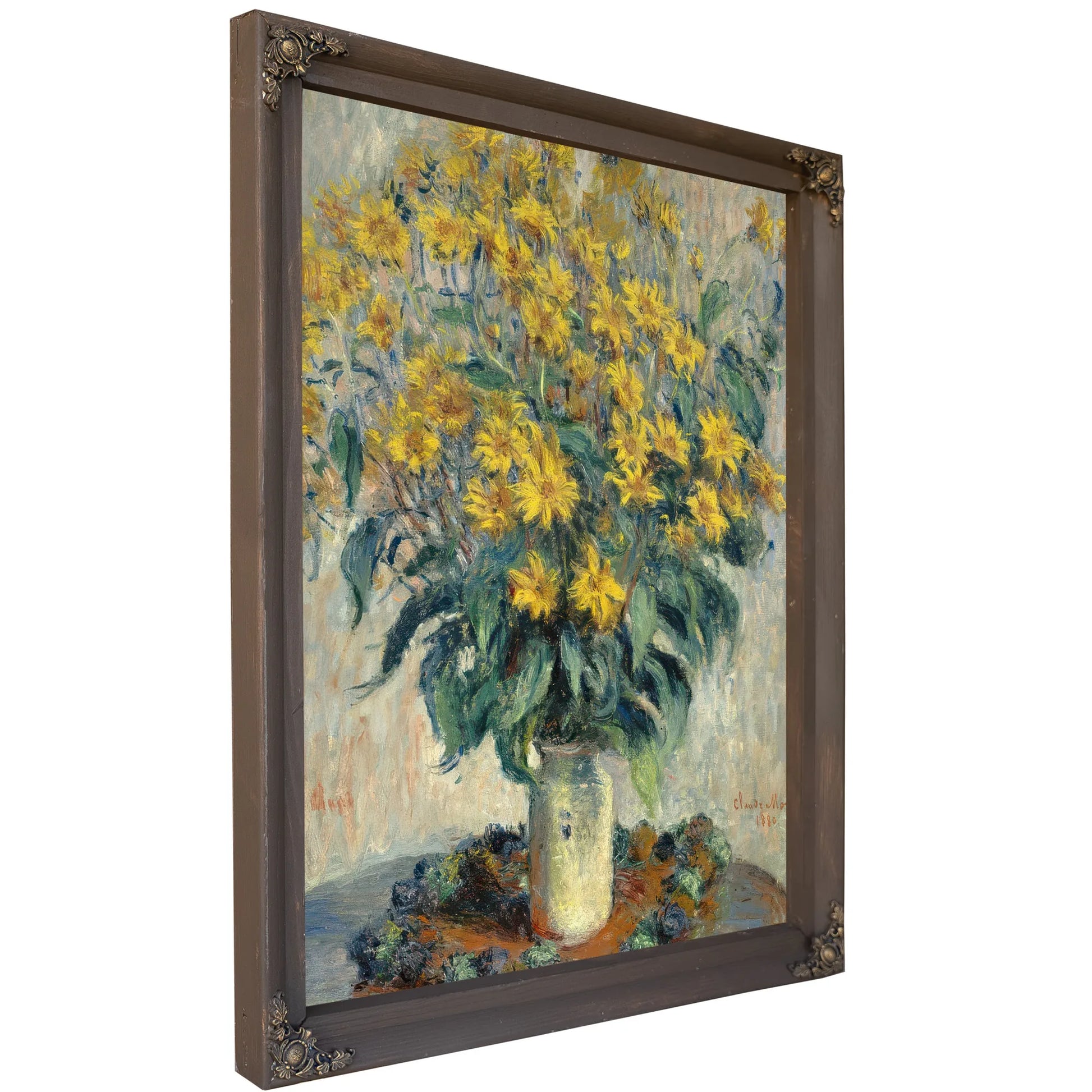 Jerusalem Artichoke Flowers By Claude Monet Fine Art Print