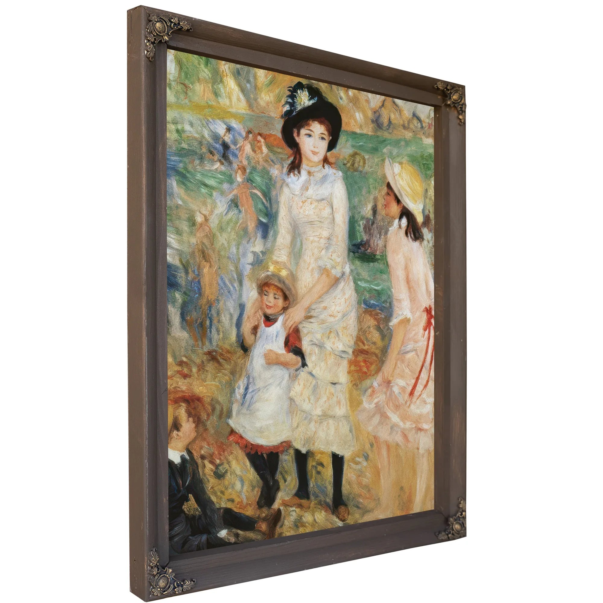 Children On The Seashore, Guernsey By Pierre Auguste Renoir Fine Art Print