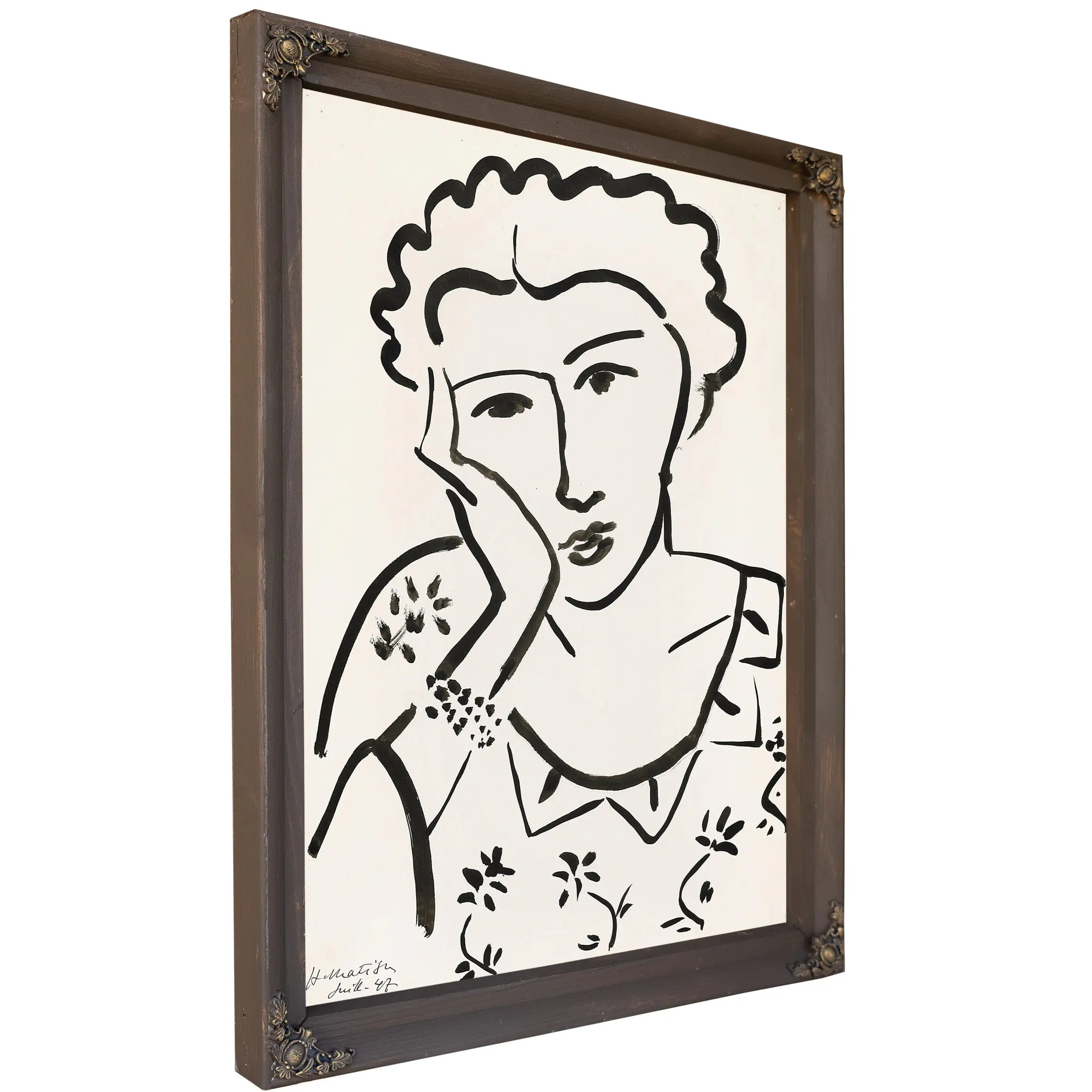 Woman With A Necklace by Henri Matisse