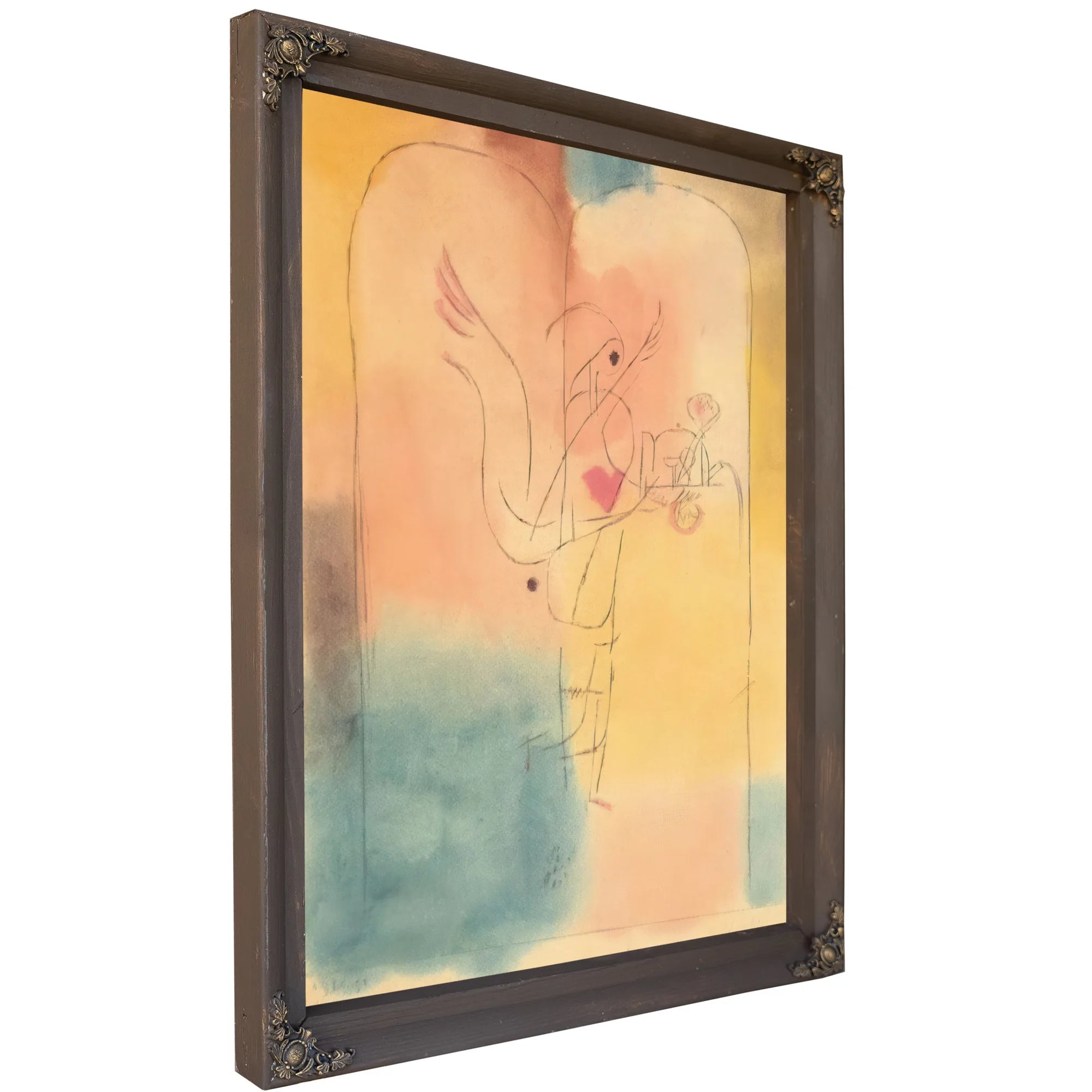 A Genius Serves A Small Breakfast By Paul Klee Fine Art Print