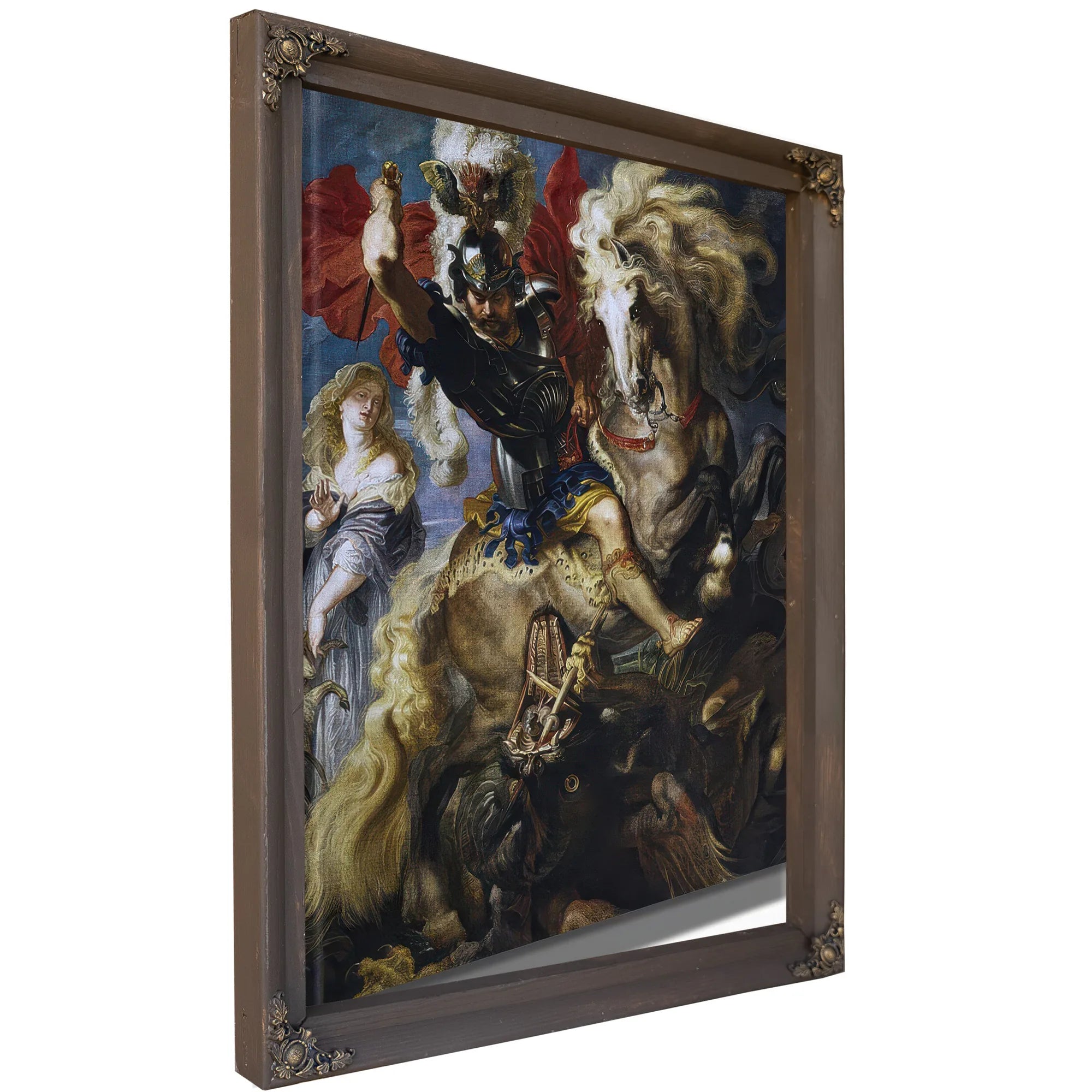 Peter Paul Rubens Saint George And The Dragon 1607 By Peter Paul Rubens Fine Art Print