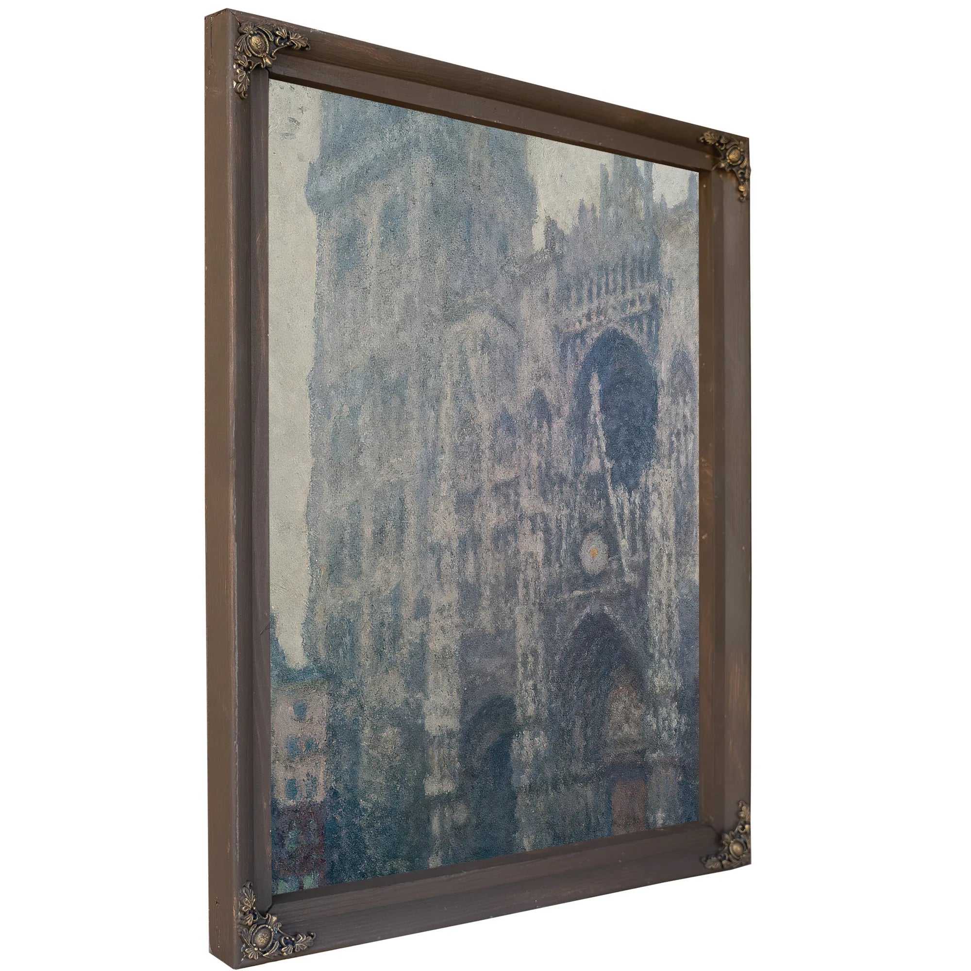 Rouen Cathedral, West Portal, Grey Weather By Claude Monet Fine Art Print