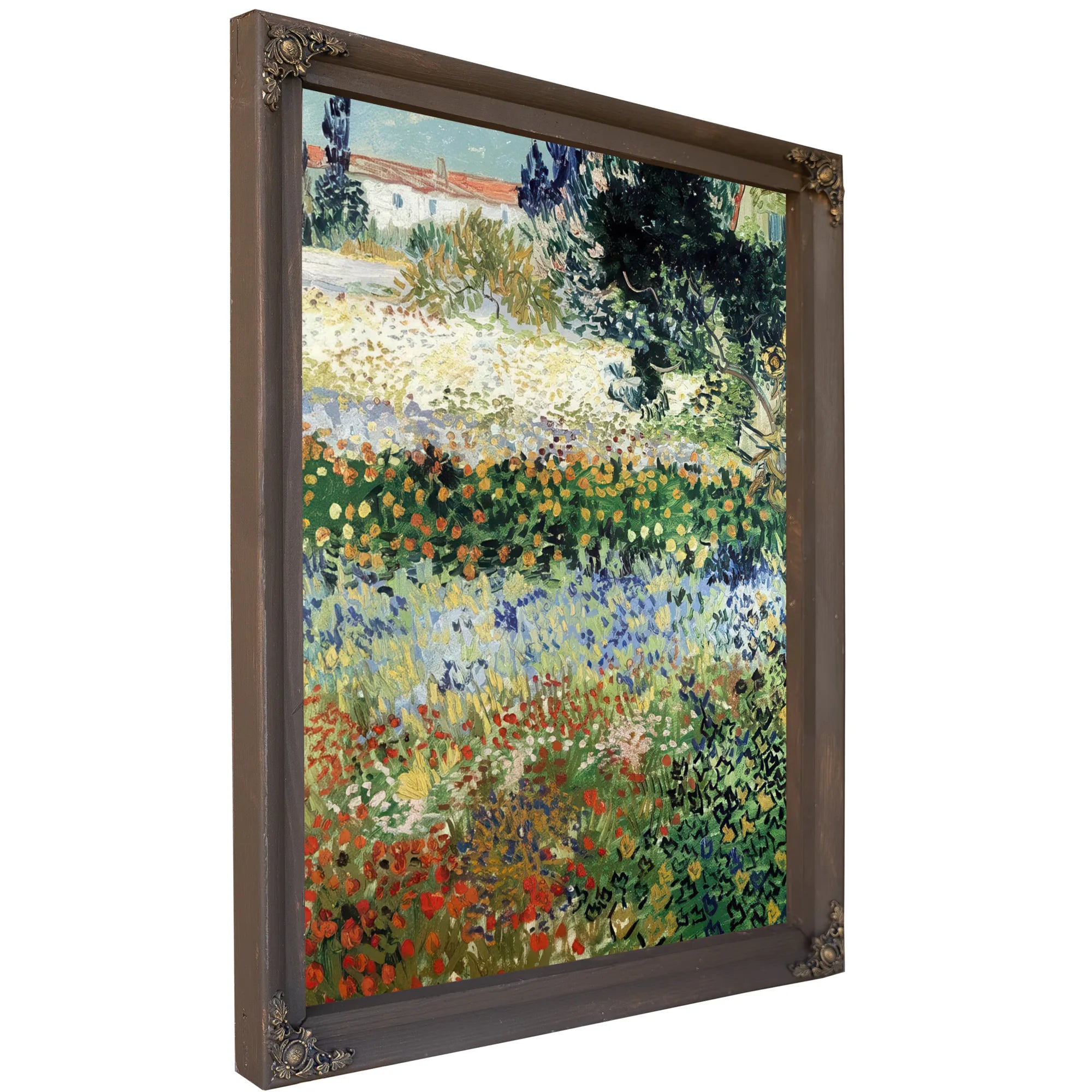 Garden In Bloom Arles By Vincent Van Gogh Fine Art Print