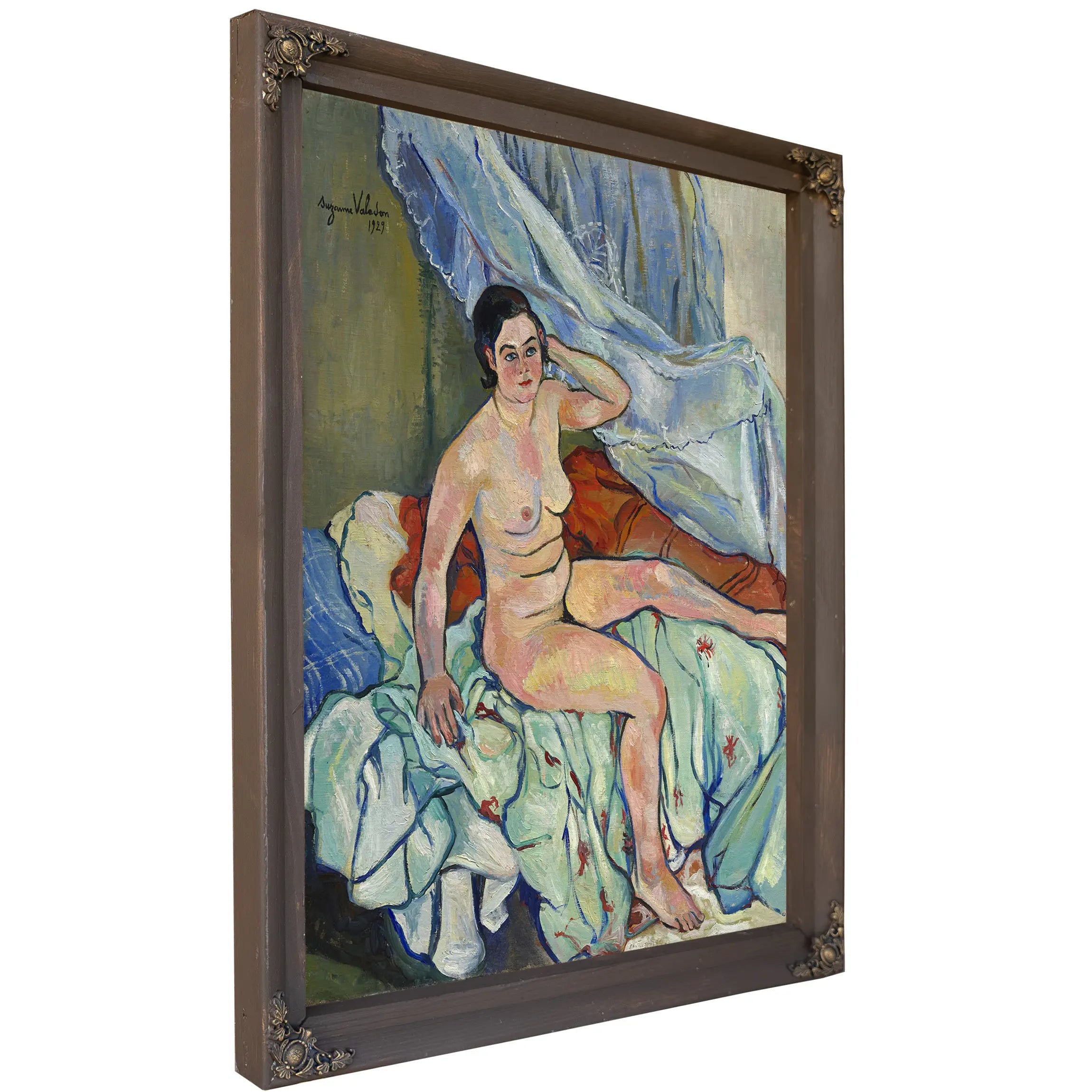 Nu Assis Au Bord D Un Lit by Suzanne Valadon