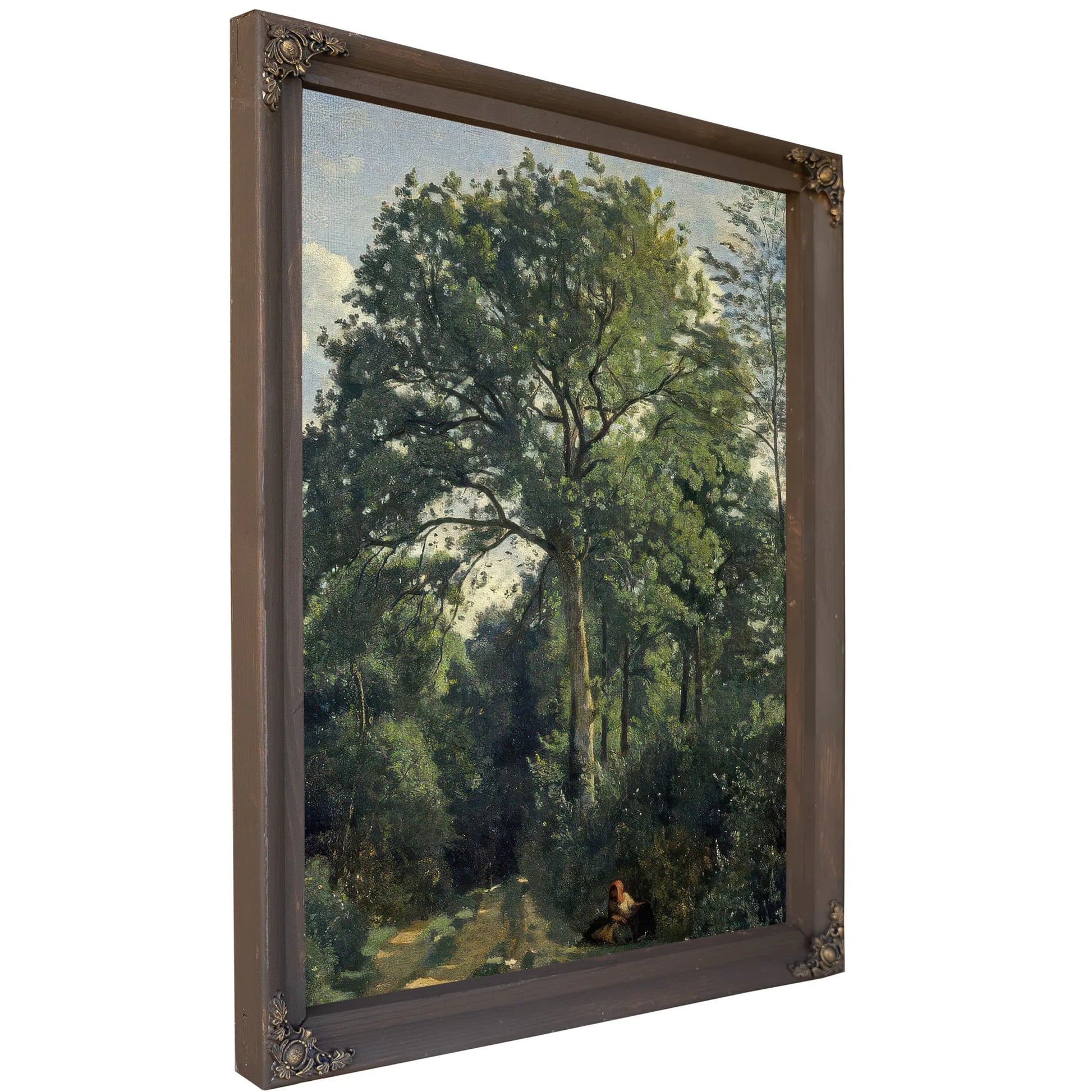 Ville D'avray Entrance To The Wood By Jean Baptiste Camille Corot Fine Art Print