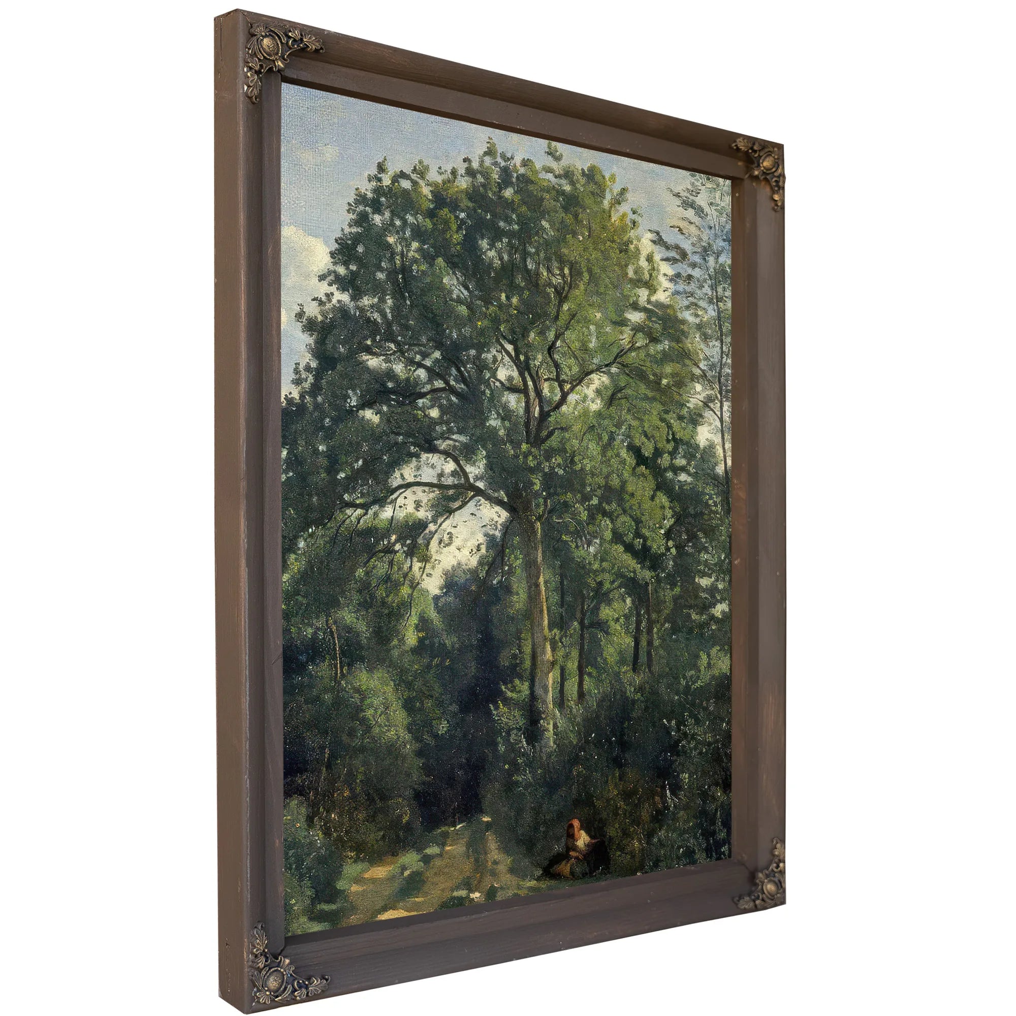 Ville D'avray Entrance To The Wood By Jean Baptiste Camille Corot Fine Art Print