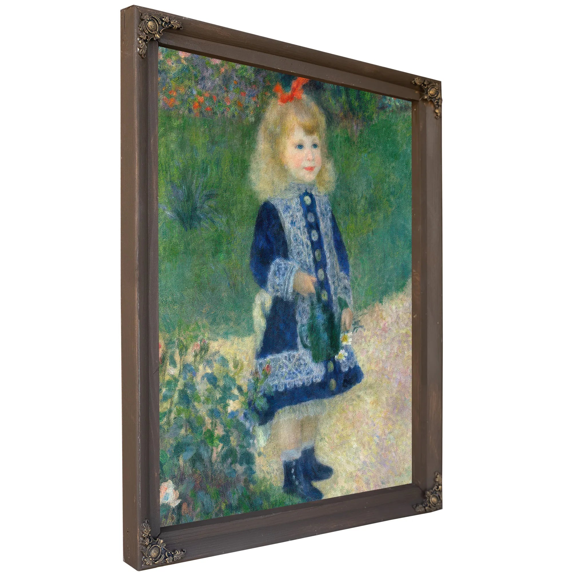 A Girl With A Watering Can 1876 2 By Pierre Auguste Renoir Fine Art Print