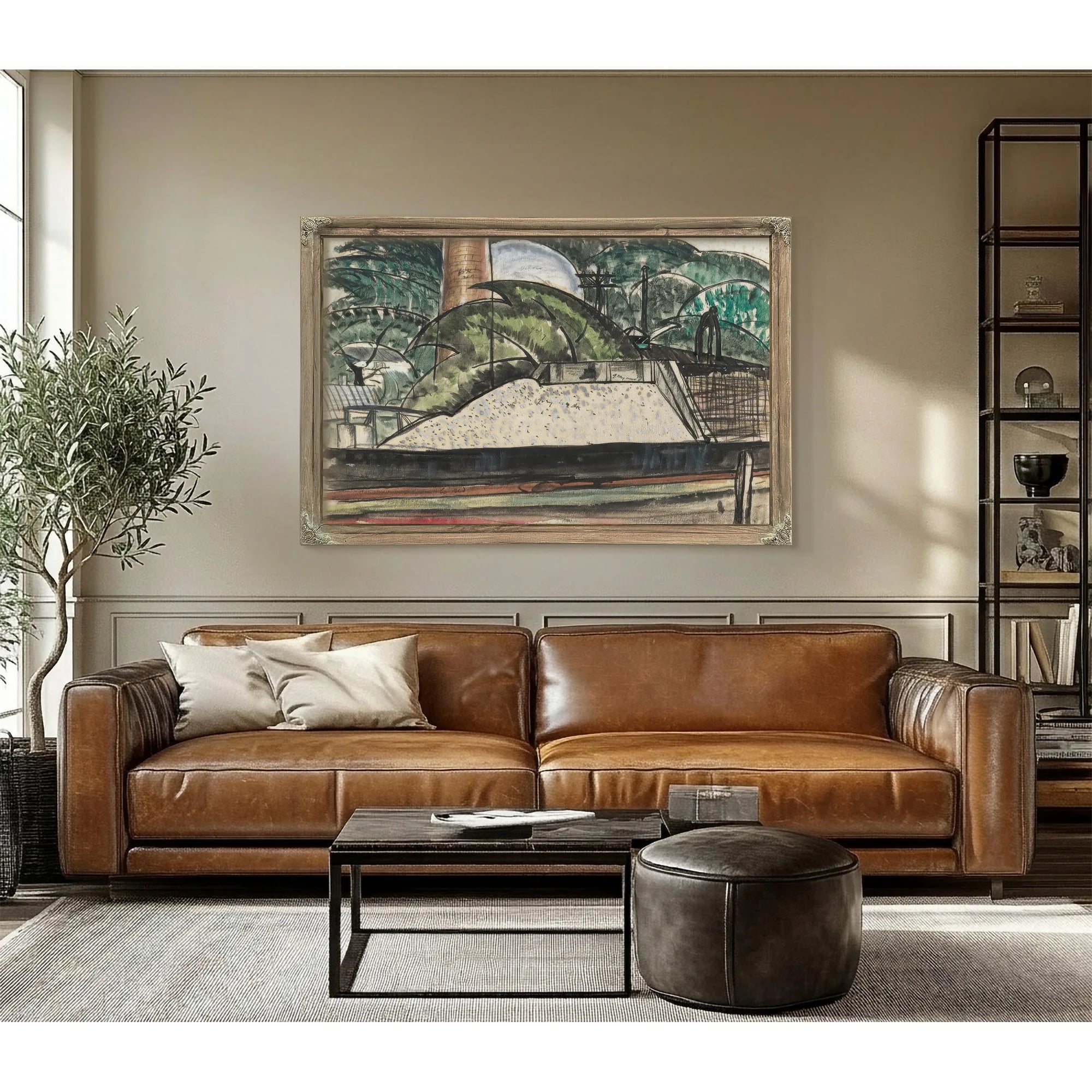 Power House Dock By Arthur Dove Fine Art Print