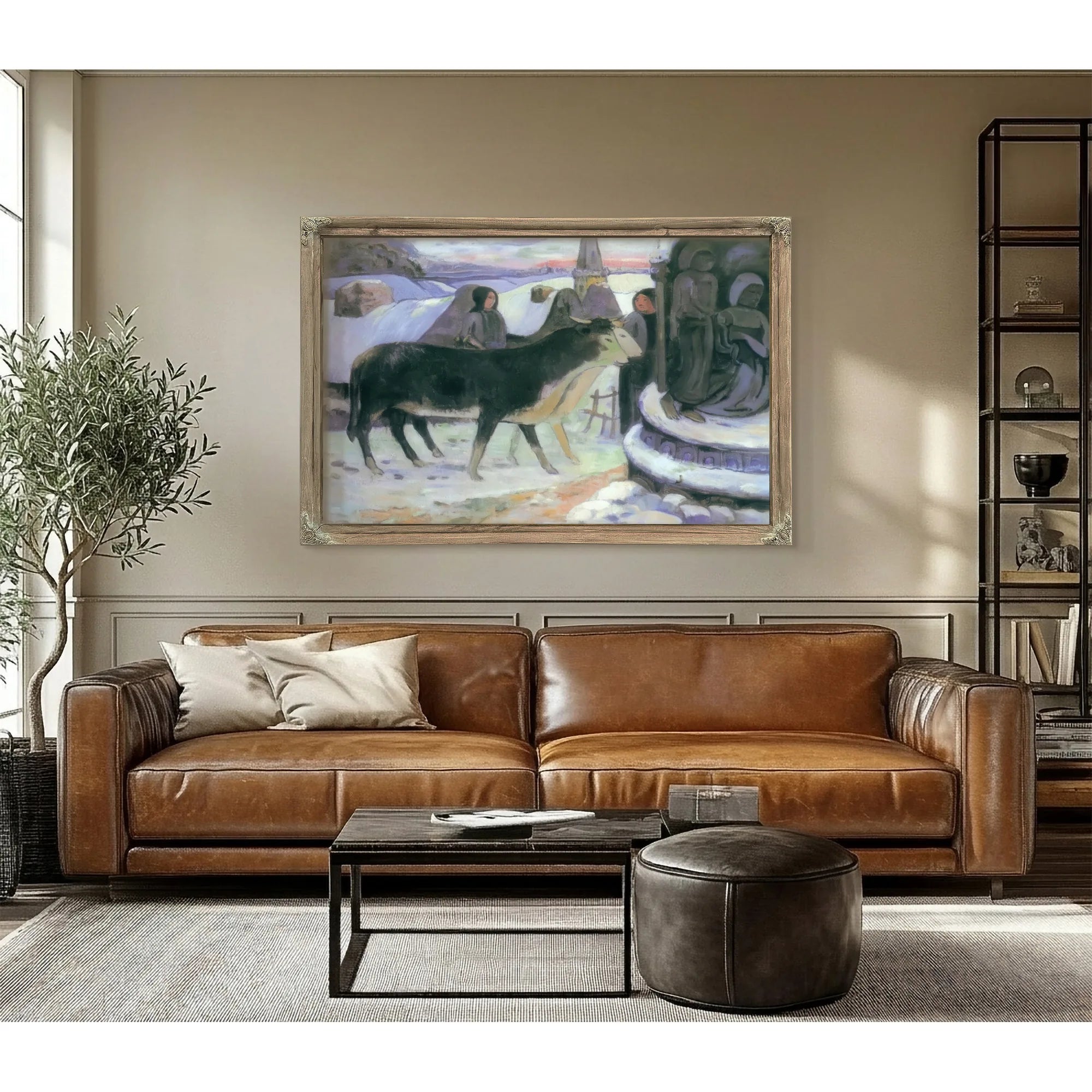 The Holy Night By Paul Gauguin Fine Art Print