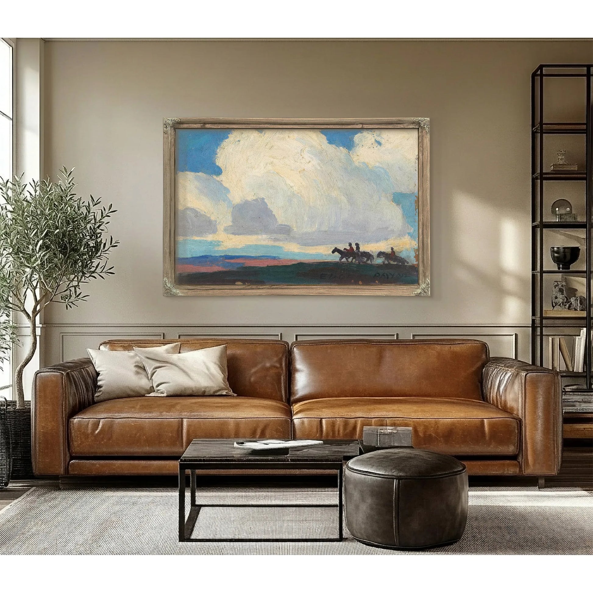Riders Under The Clouds By Edgar Payne Fine Art Print