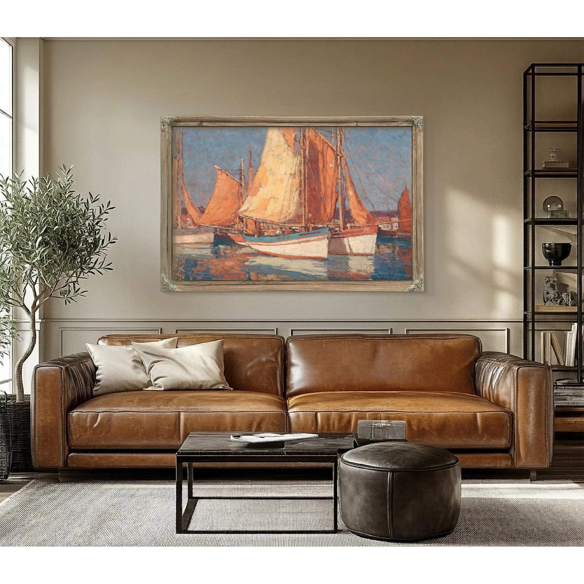 Boats Off Concarneau By Edgar Payne Fine Art Print